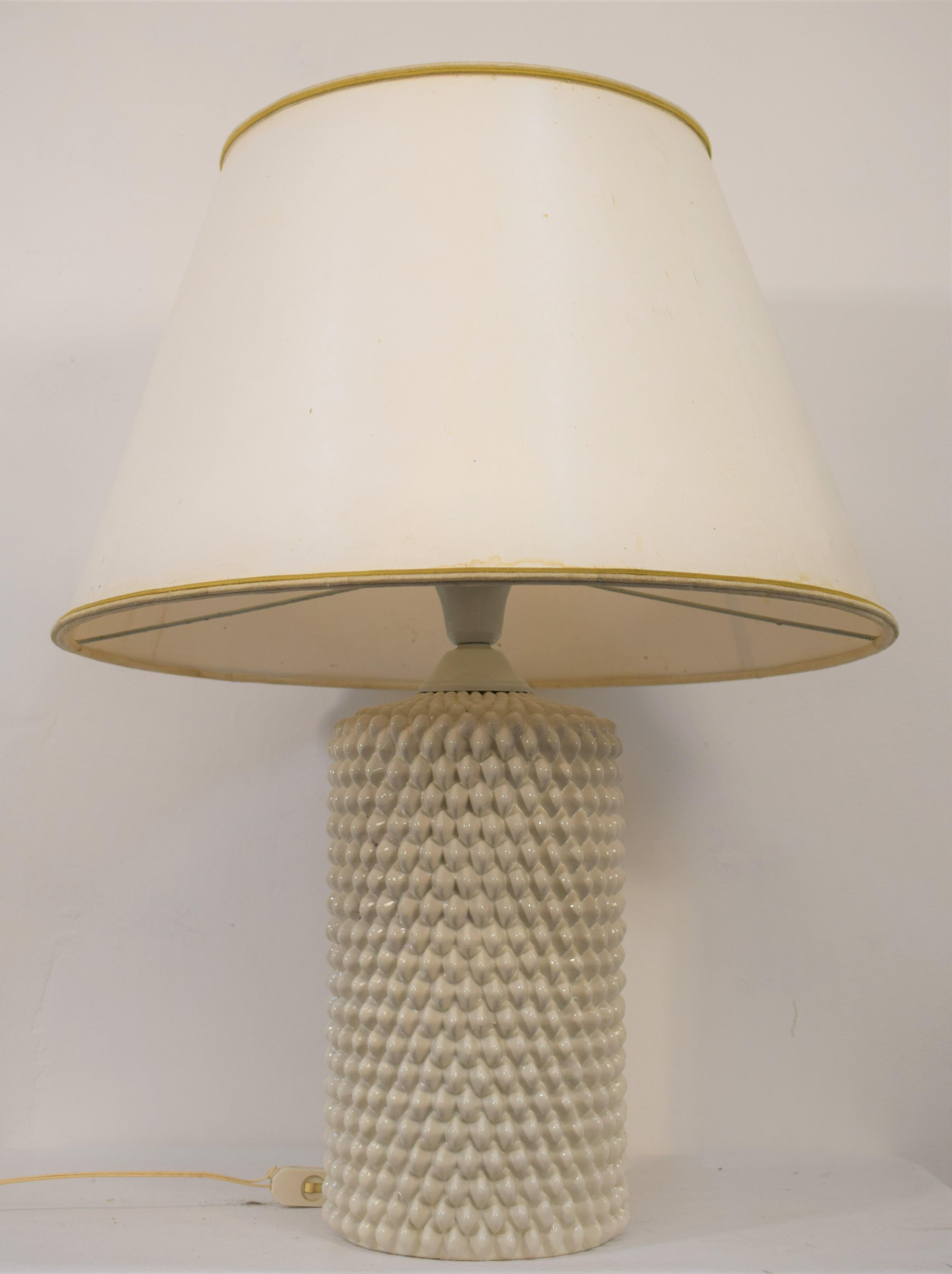 Mid-20th Century Italian Ceramic Table Lamp, 1960s