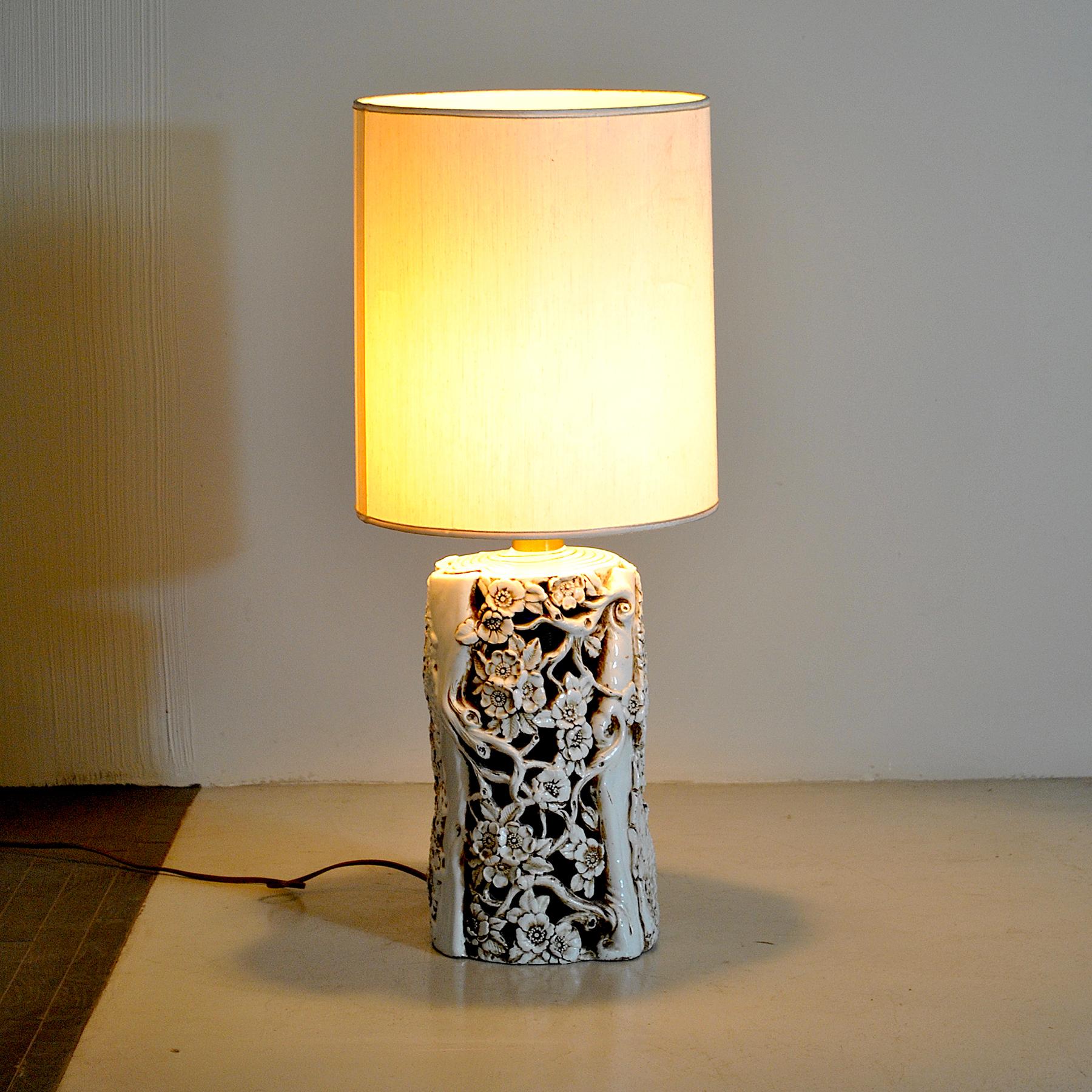Mid-Century Modern Italian Ceramic Table Lamp 60's For Sale