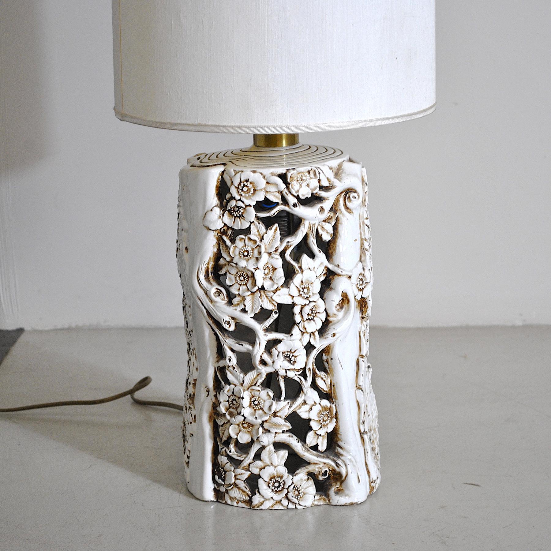 Italian Ceramic Table Lamp 60's For Sale 2