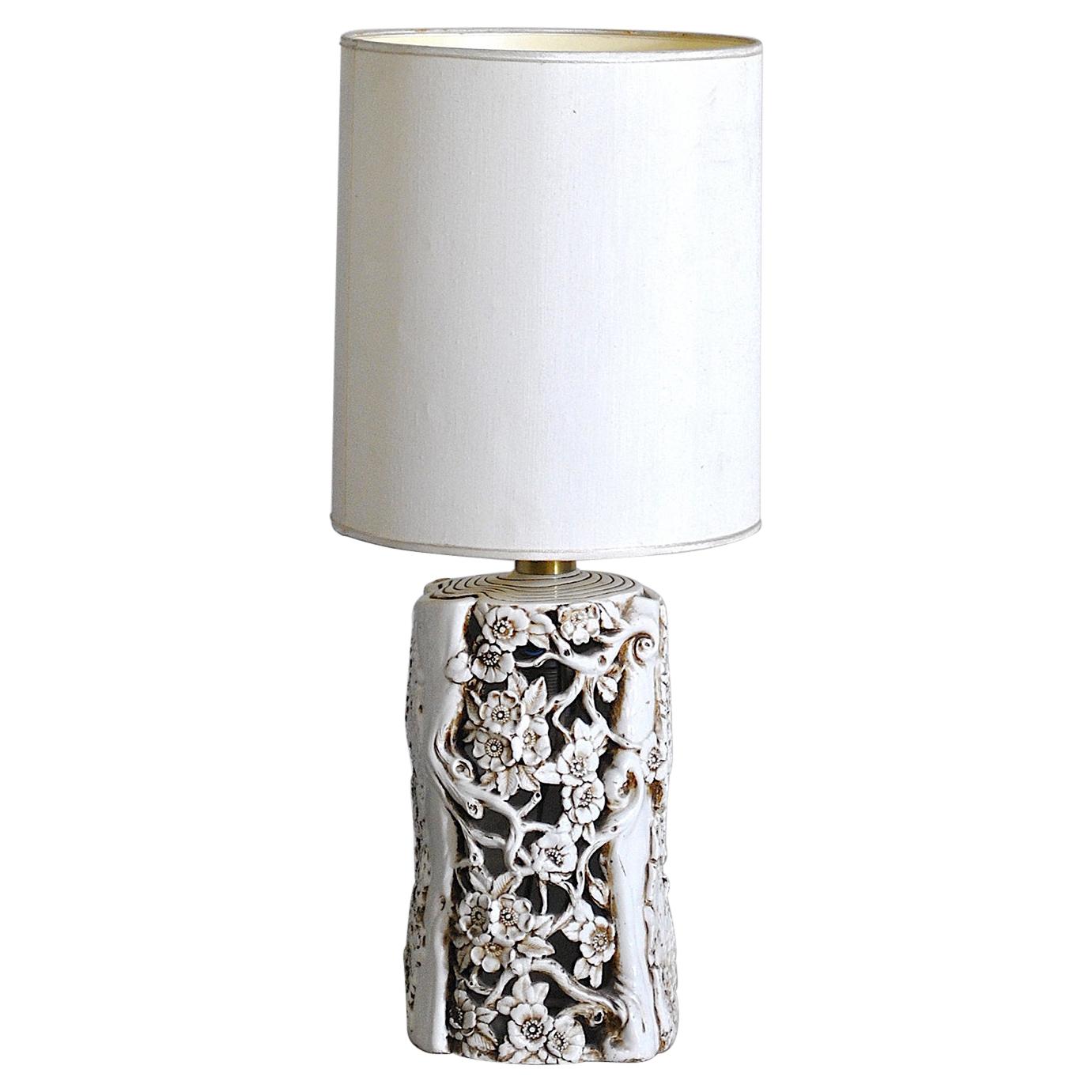 Italienische Keramik-Tischlampe, 60er-Jahre