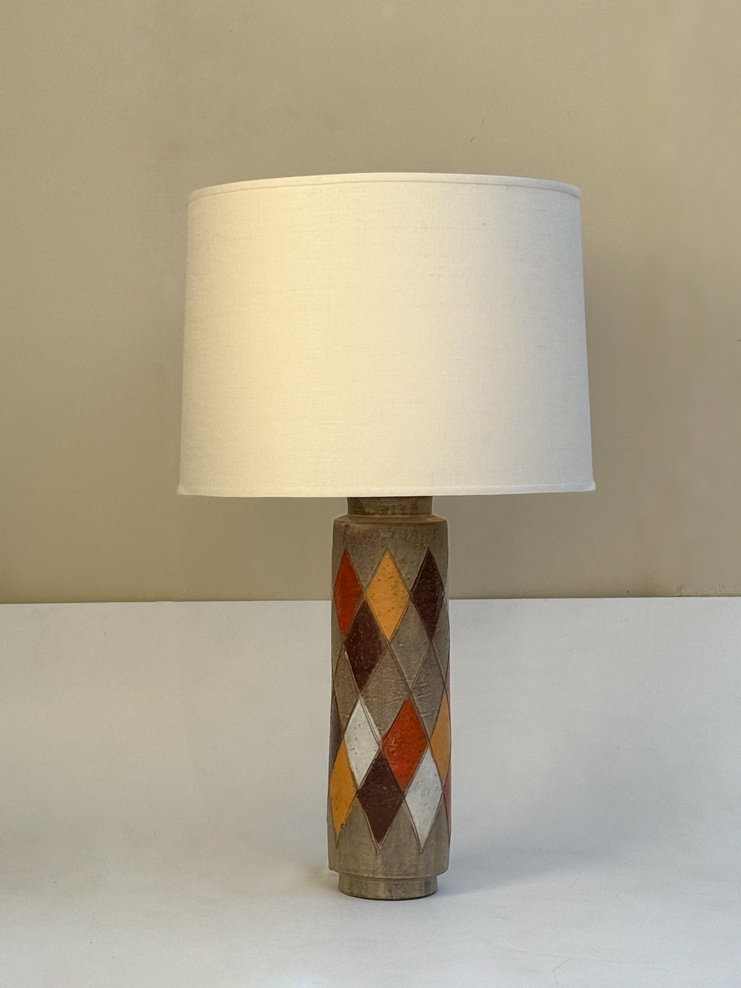 Italian Ceramic Table Lamp by Bitossi Bon état - En vente à Palm Springs, CA