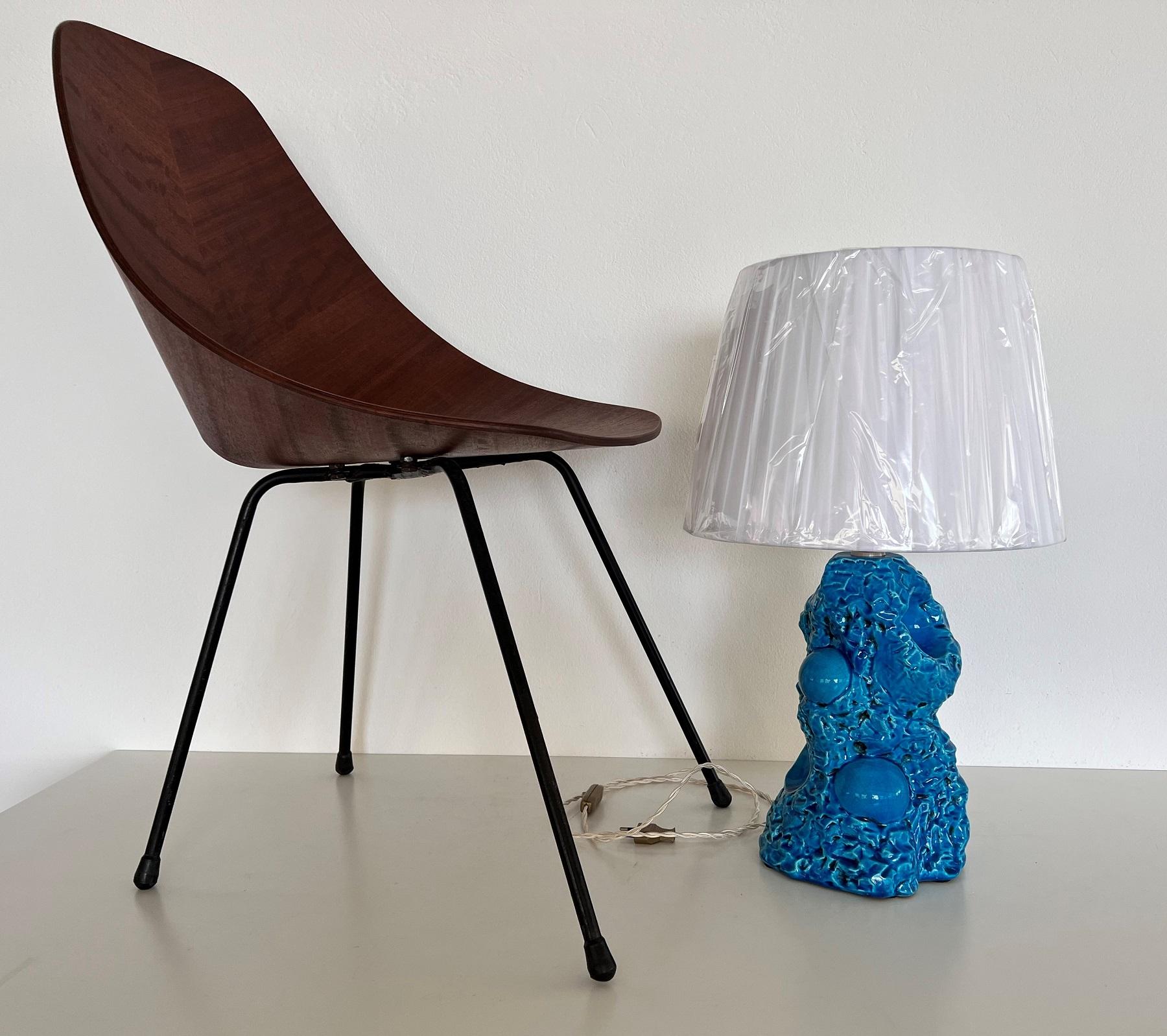 Mid-Century Modern Italian Ceramic Table Lamp by Zaccagnini, 1970s For Sale