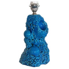 Lampada da tavolo in ceramica italiana di Zaccagnini, anni '70