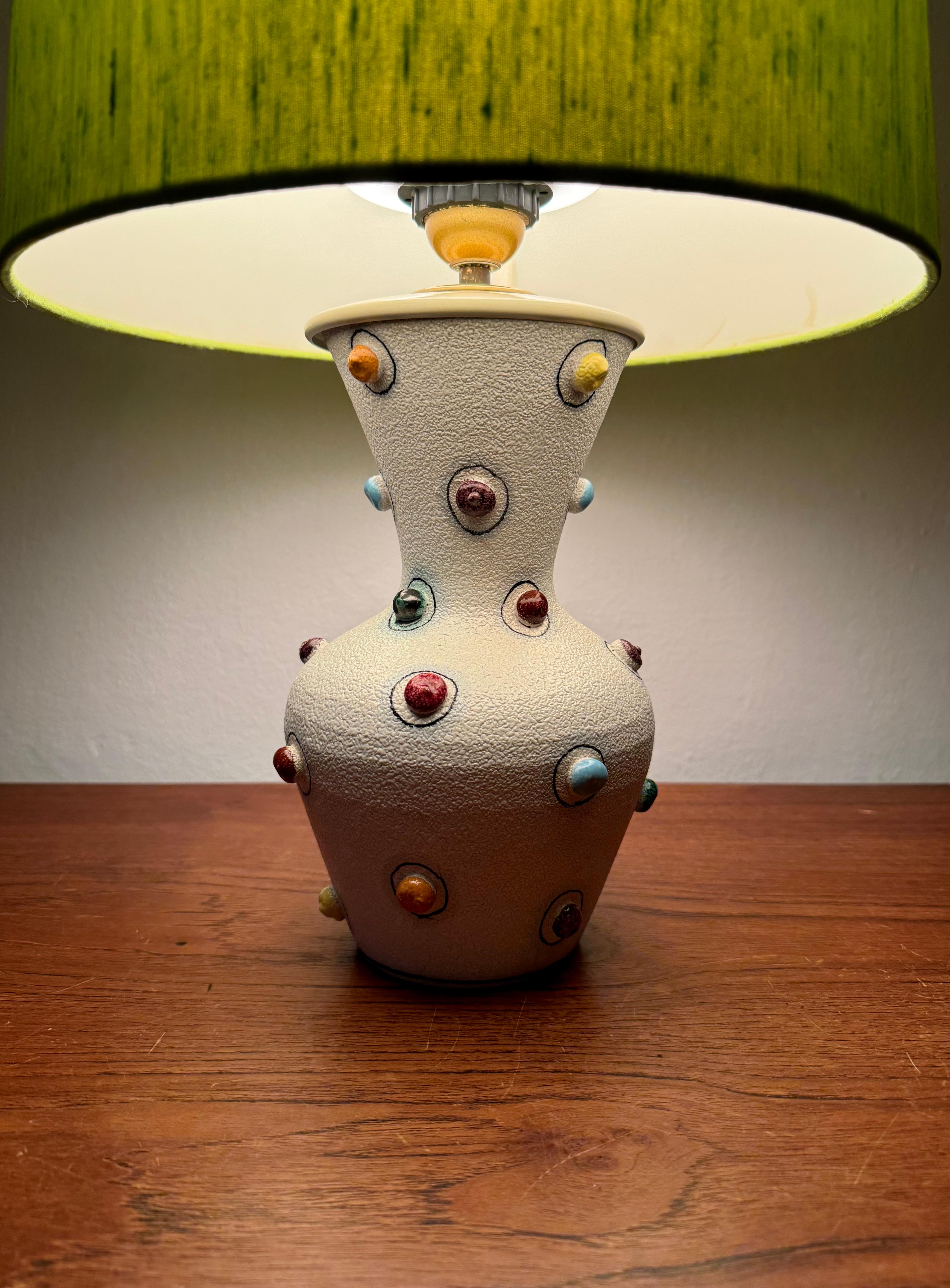 Lampe de table italienne en céramique en vente 4
