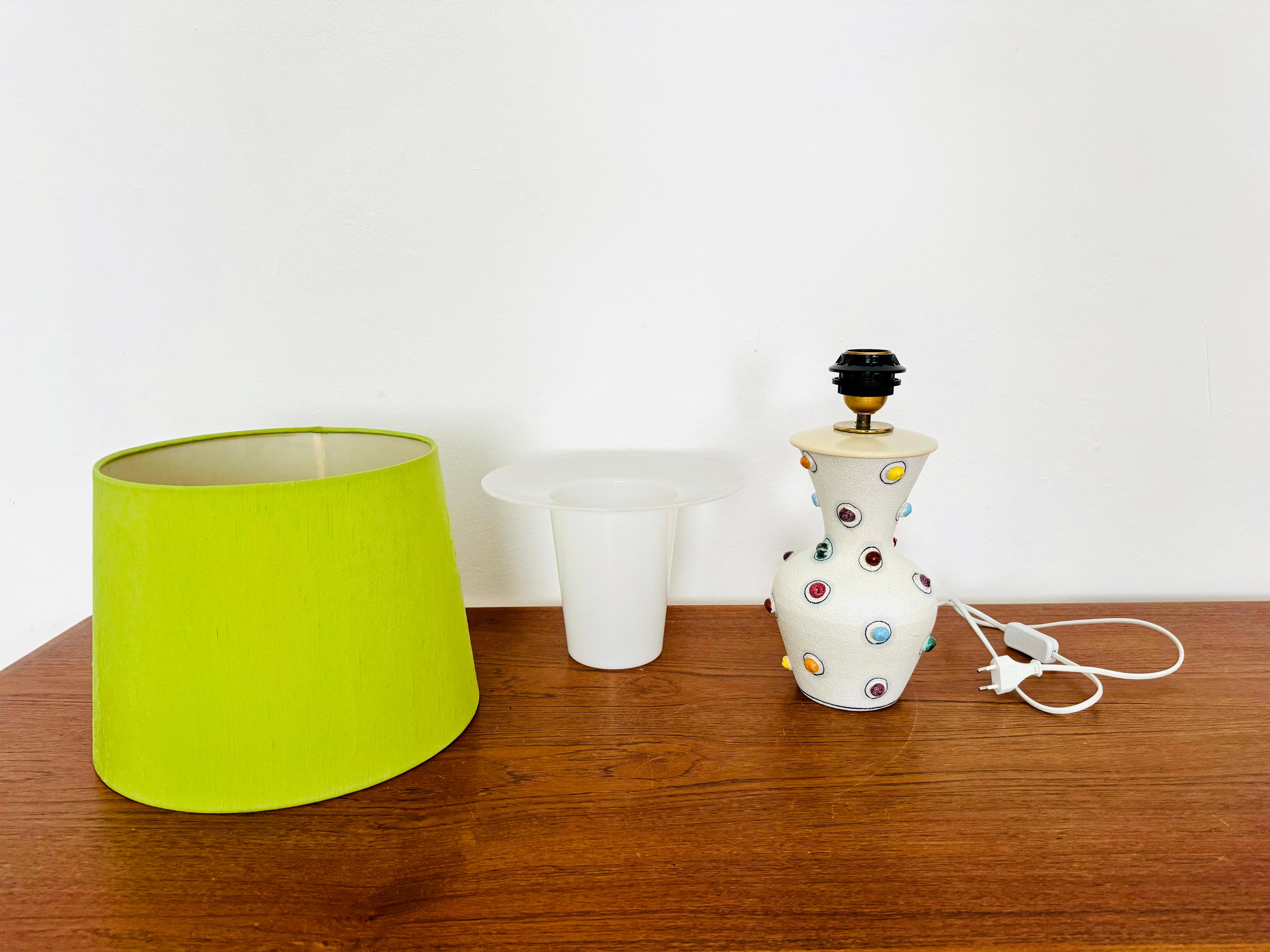 Lampe de table italienne en céramique en vente 5