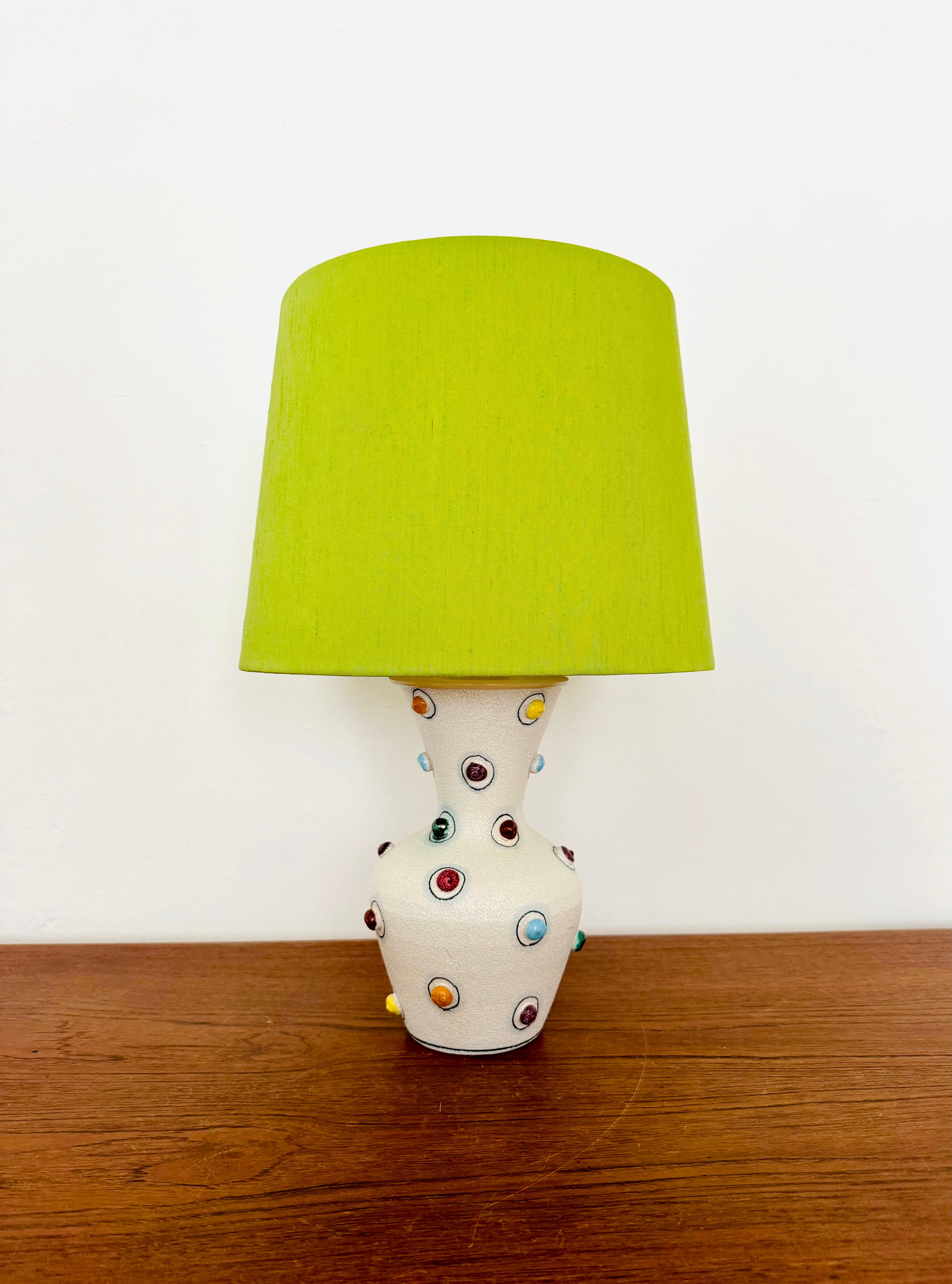 Mid-Century Modern Lampe de table italienne en céramique en vente