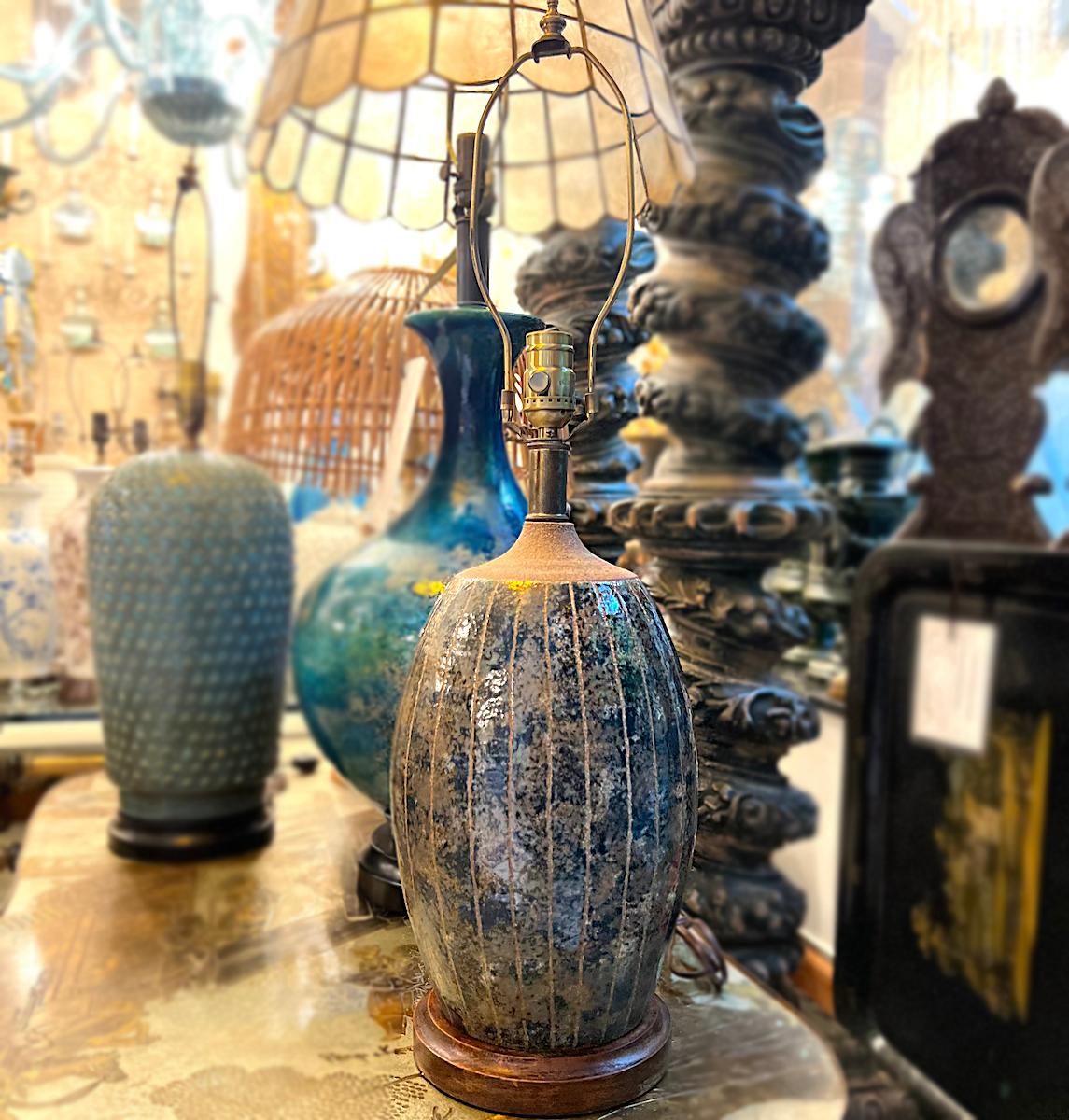 Italian Ceramic Table Lamp For Sale 2