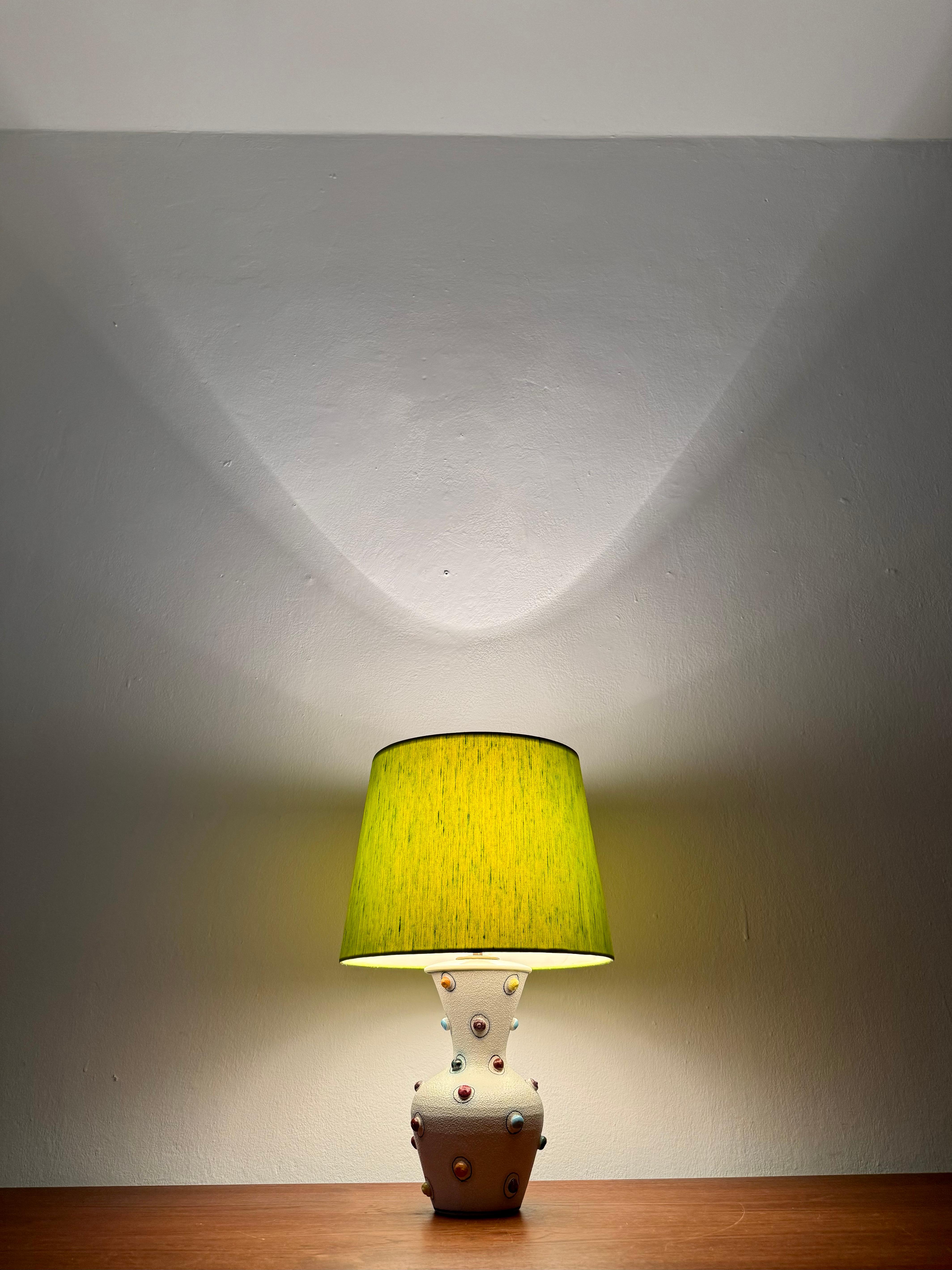 Lampe de table italienne en céramique en vente 1