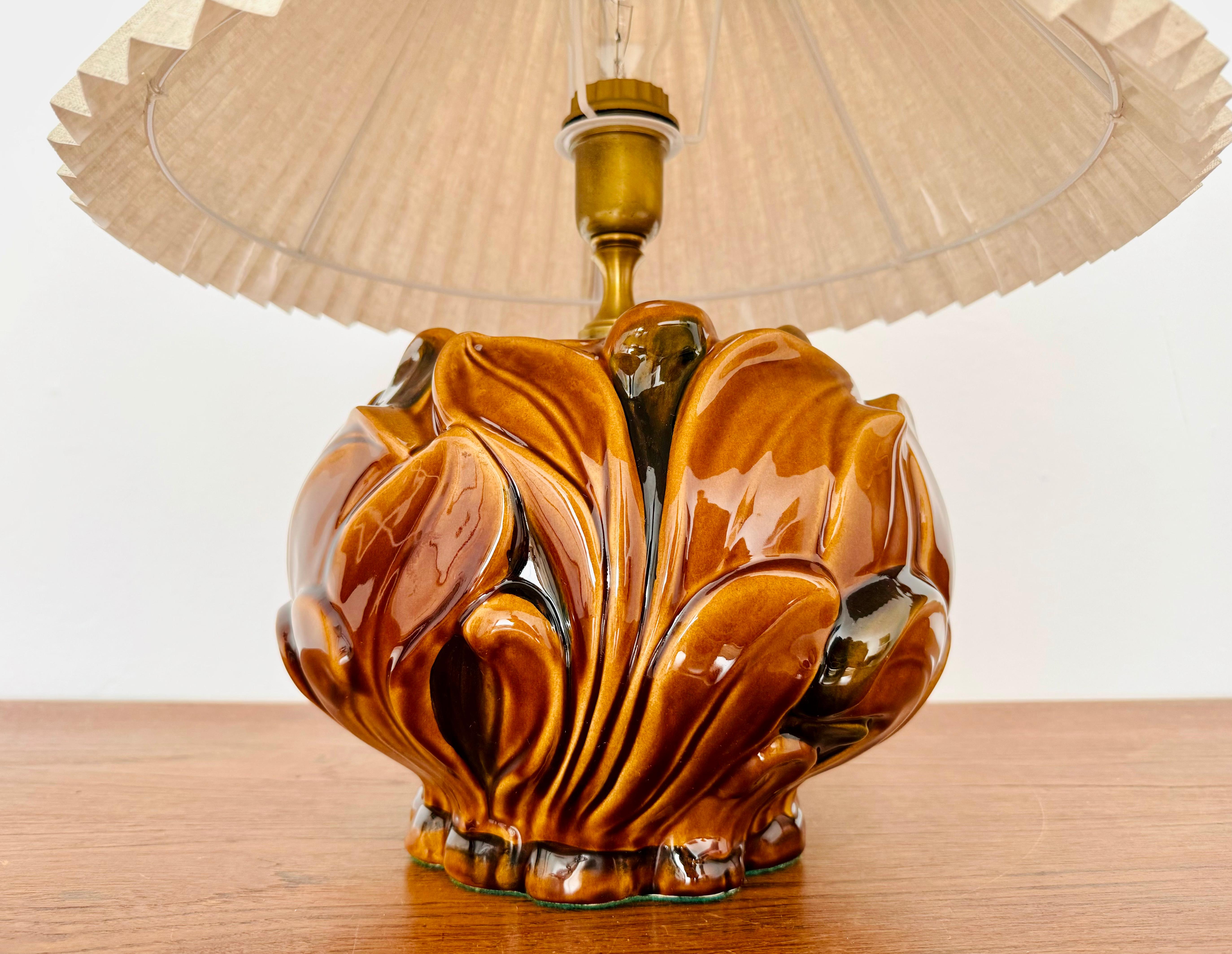 Italienische Keramik-Tischlampe im Angebot 1