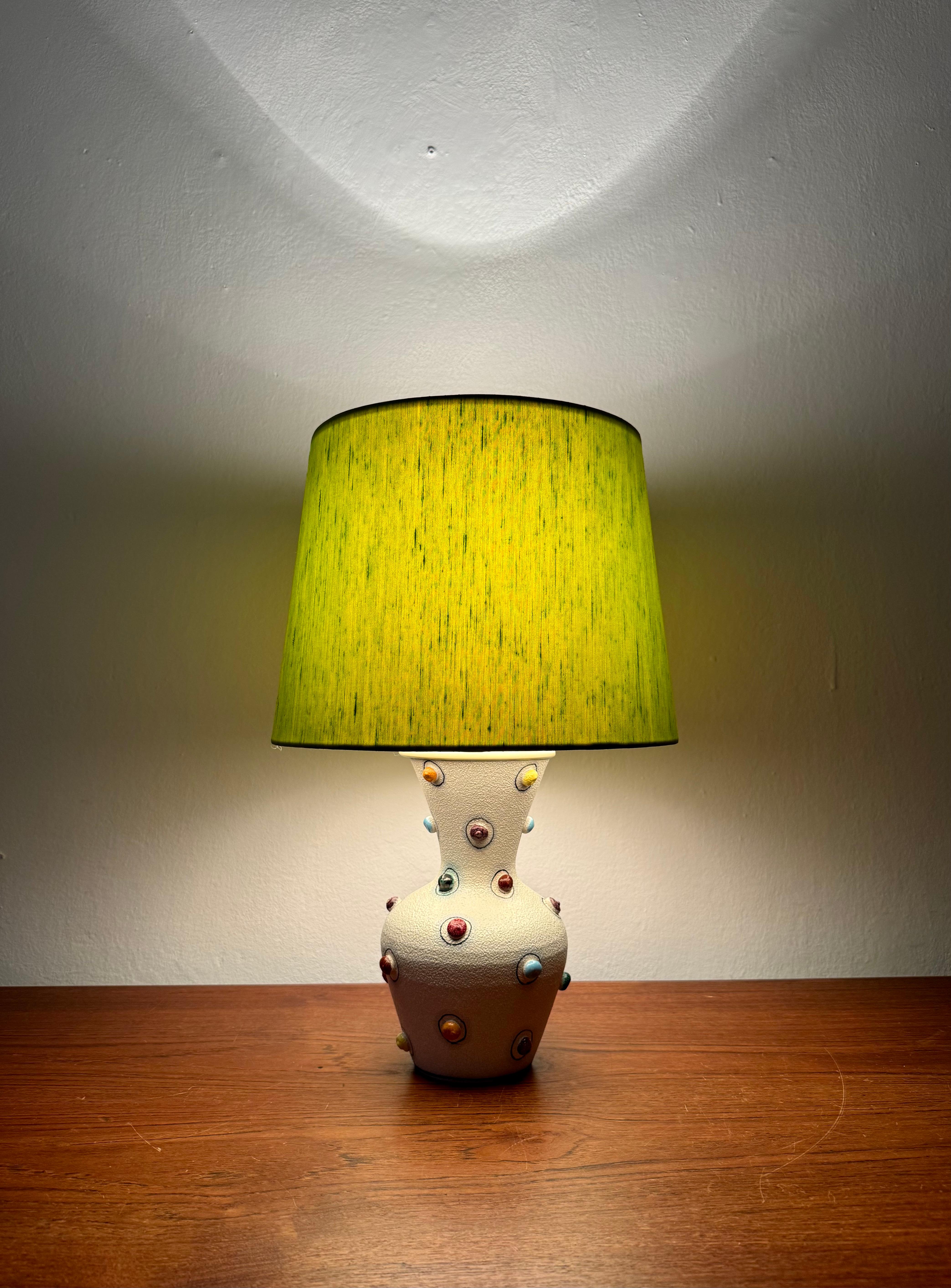 Lampe de table italienne en céramique en vente 2