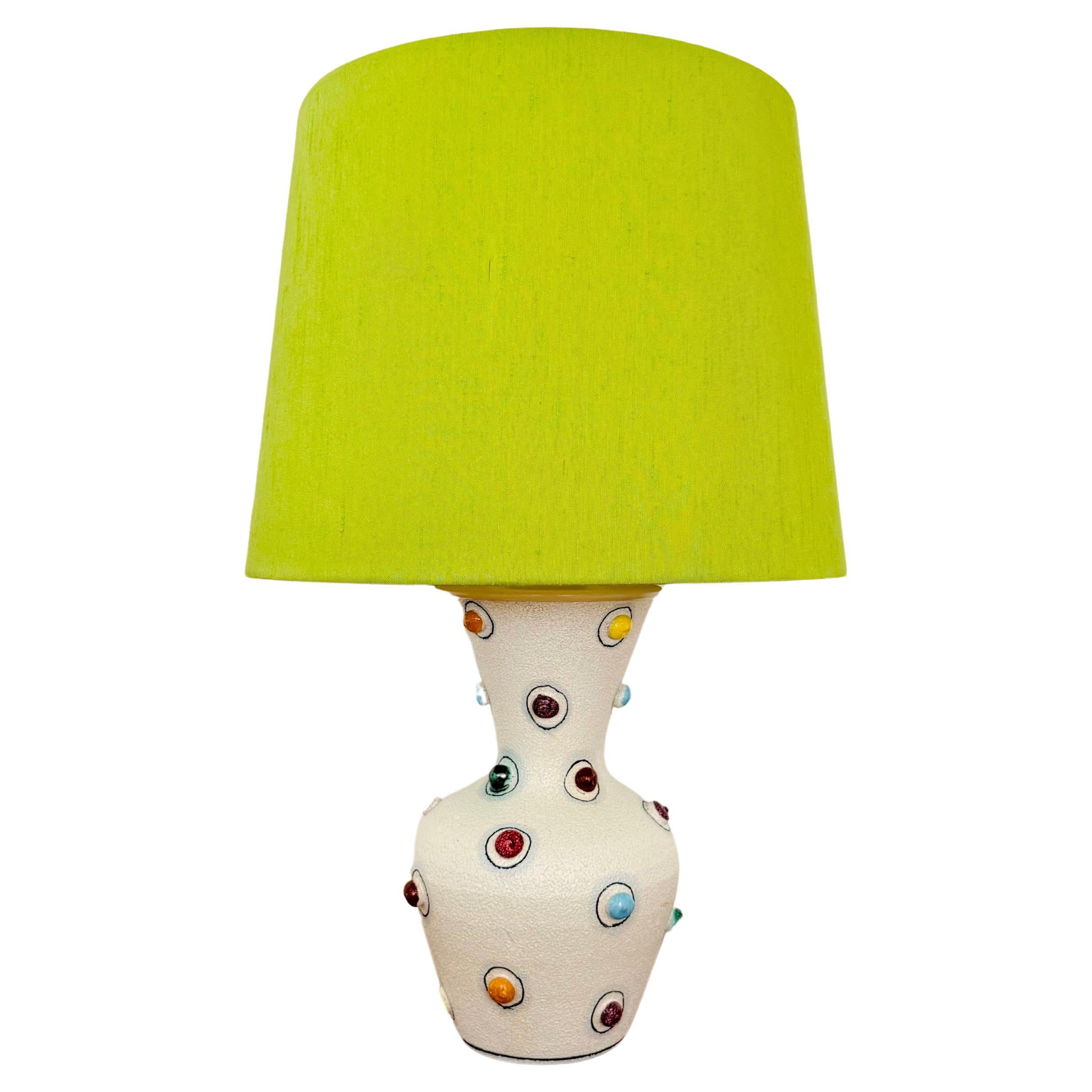 Italienische Keramik-Tischlampe