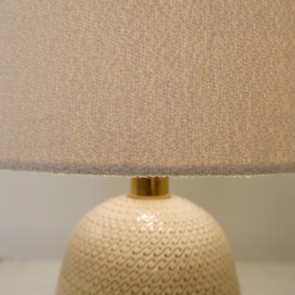Italienische Keramik-Tischlampe aus Keramik im Stil von Tommaso Barbi – 1960er Jahre im Angebot 2