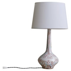 Italian Ceramic Table Lamp Signed S. Stefano, 1950s
