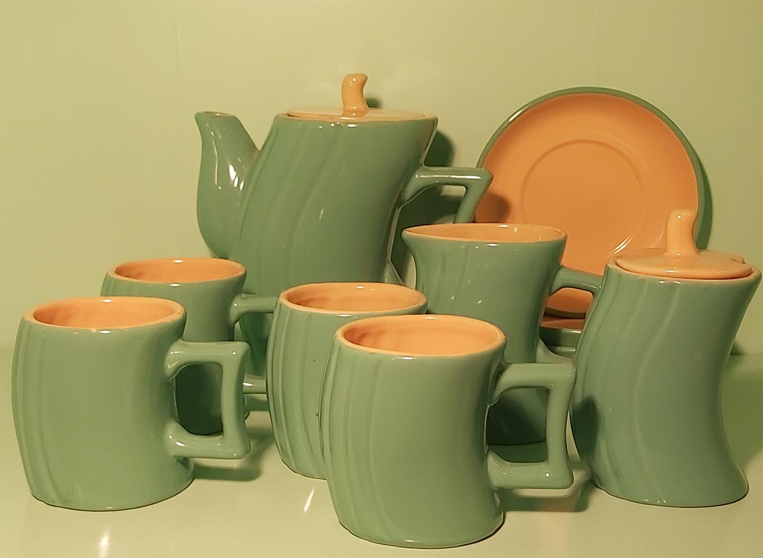 Italian Ceramic Tea Set ‘Memphis’ by Massimo Iosa Ghini for Naj Oleari, 1985 1
