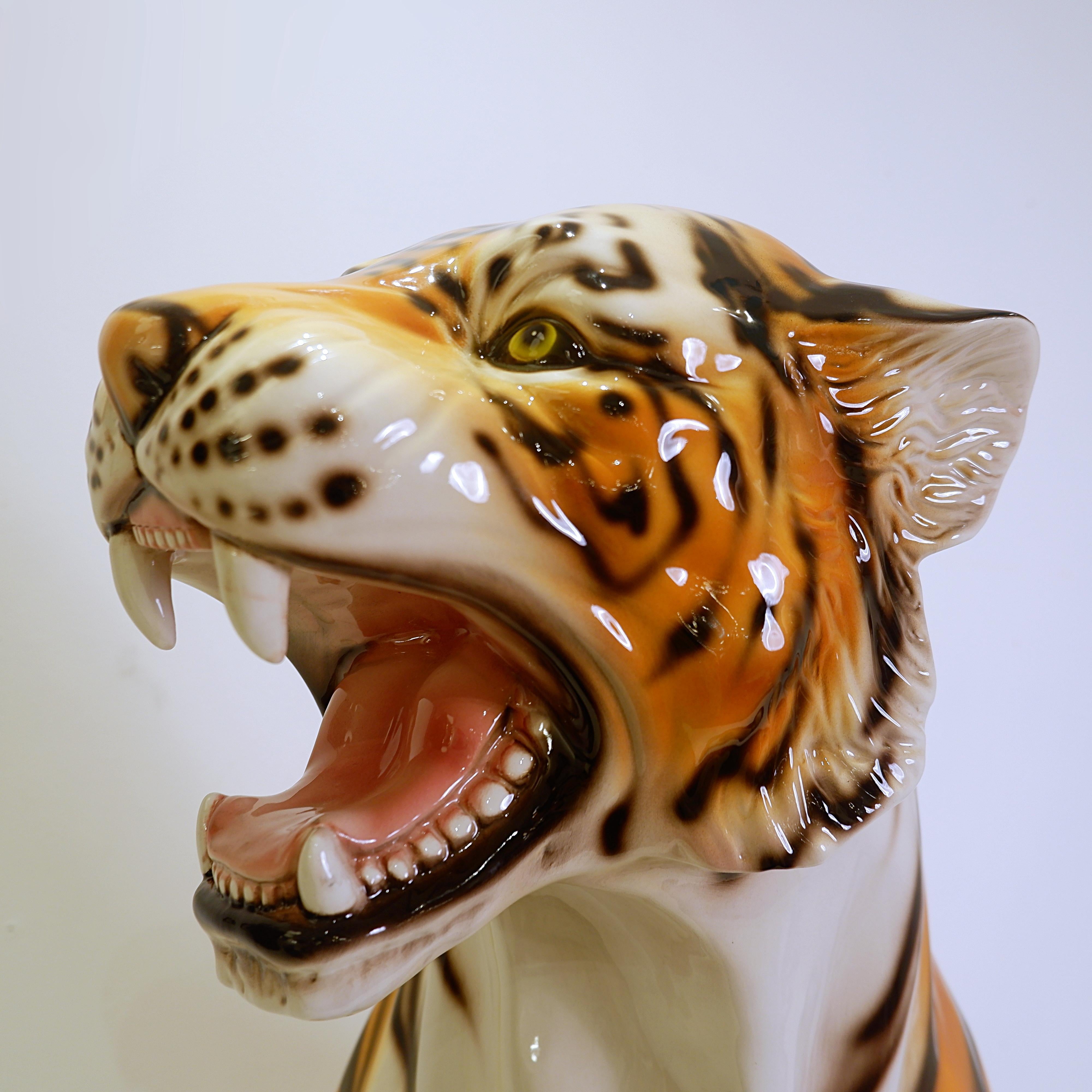 Italienischer Keramik-Tiger - 21. im Angebot 5