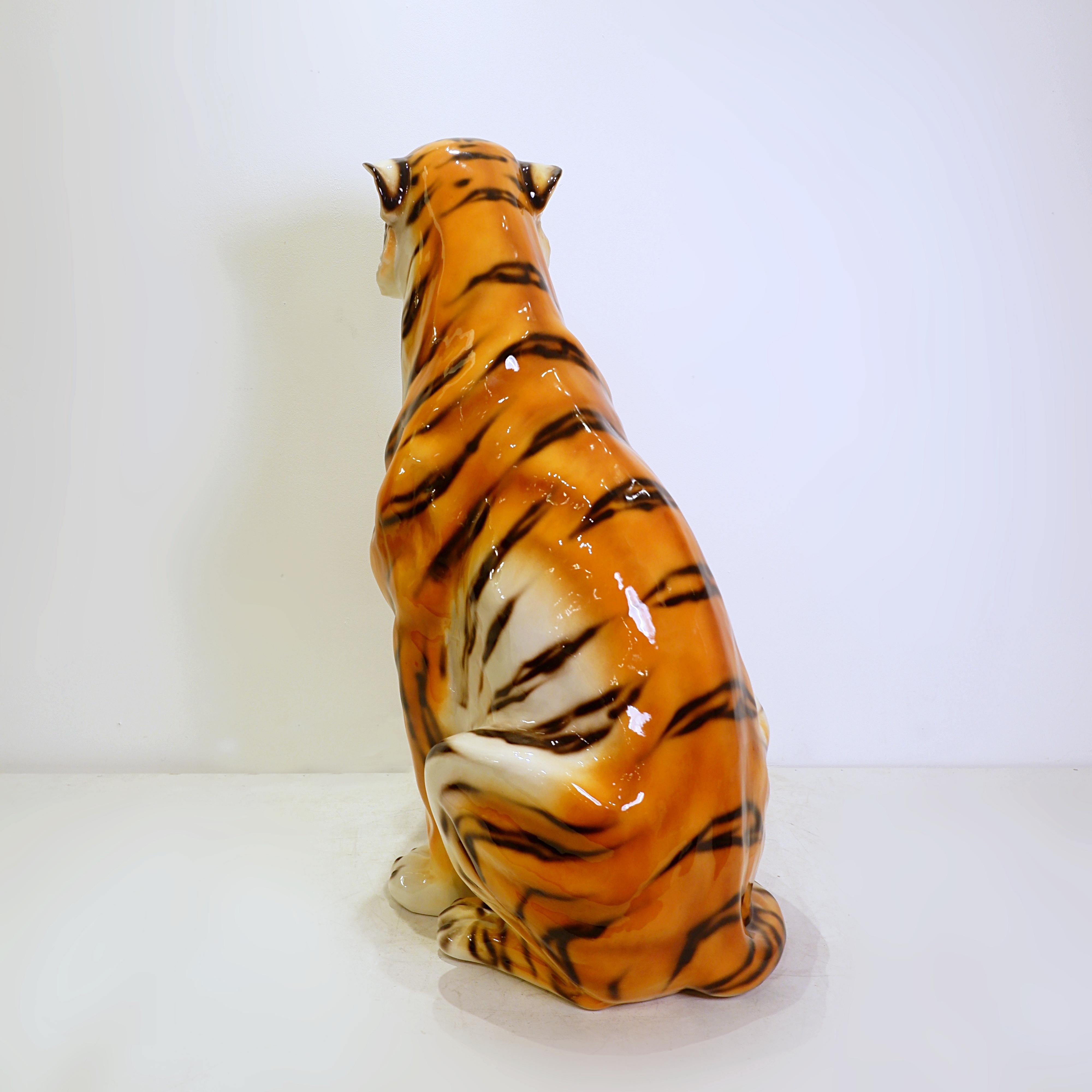 Italienischer Keramik-Tiger - 21. im Angebot 7