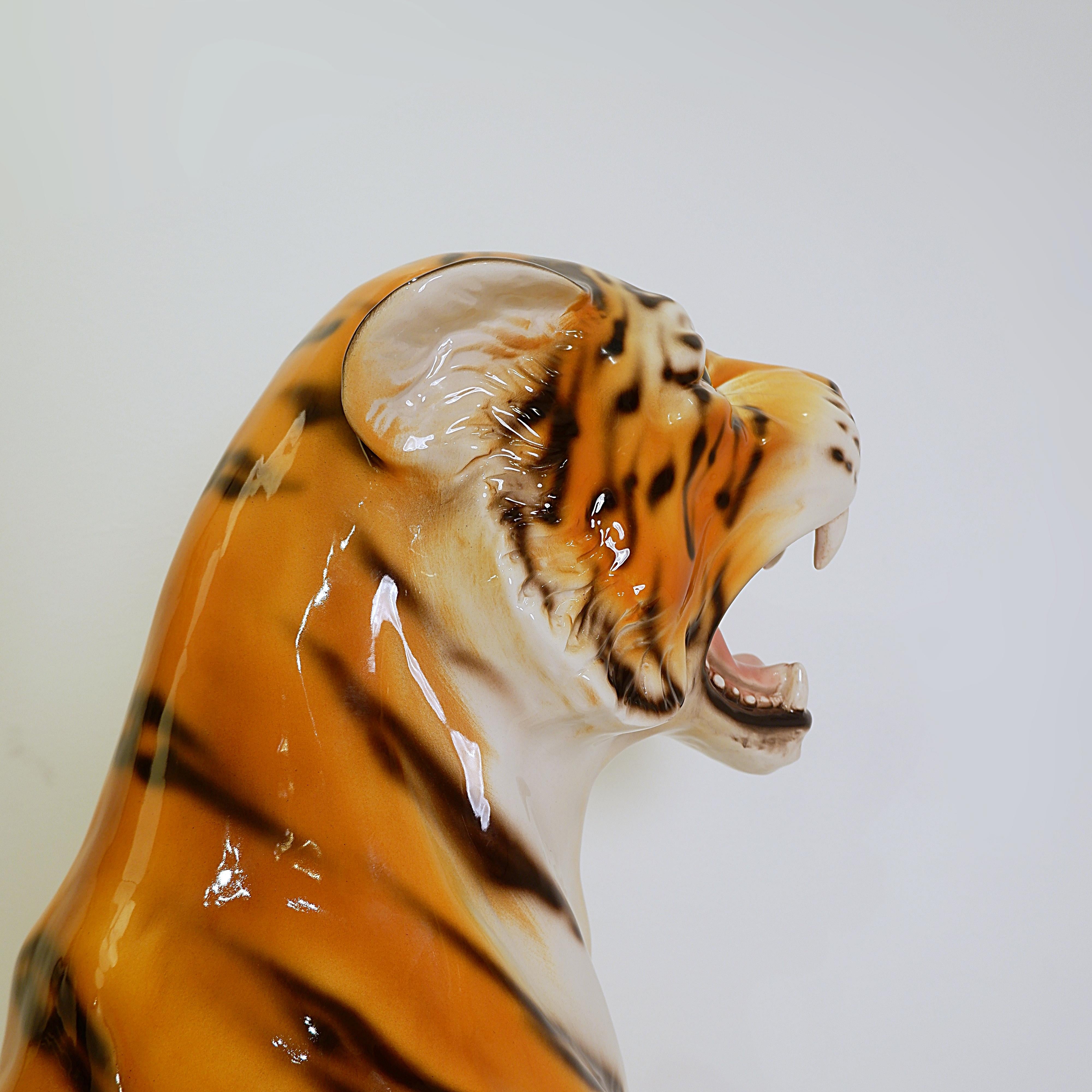 Italienischer Keramik-Tiger - 21. im Angebot 9