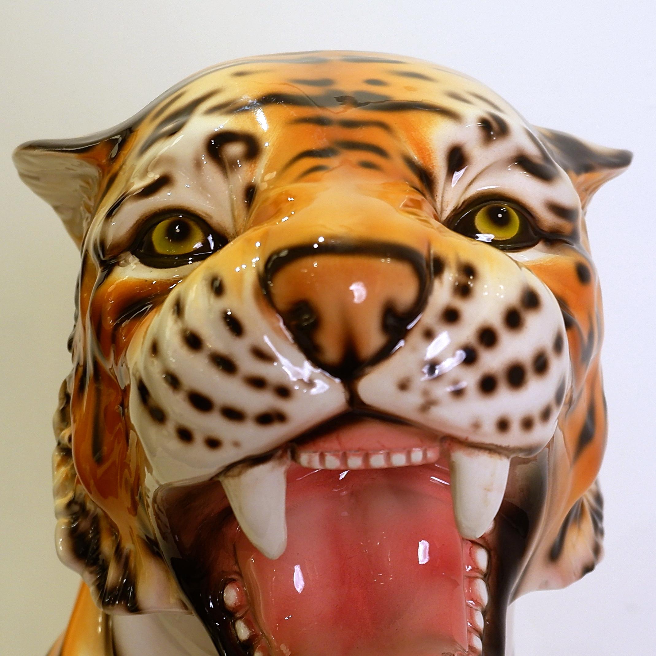Italienischer Keramik-Tiger - 21. im Angebot 11