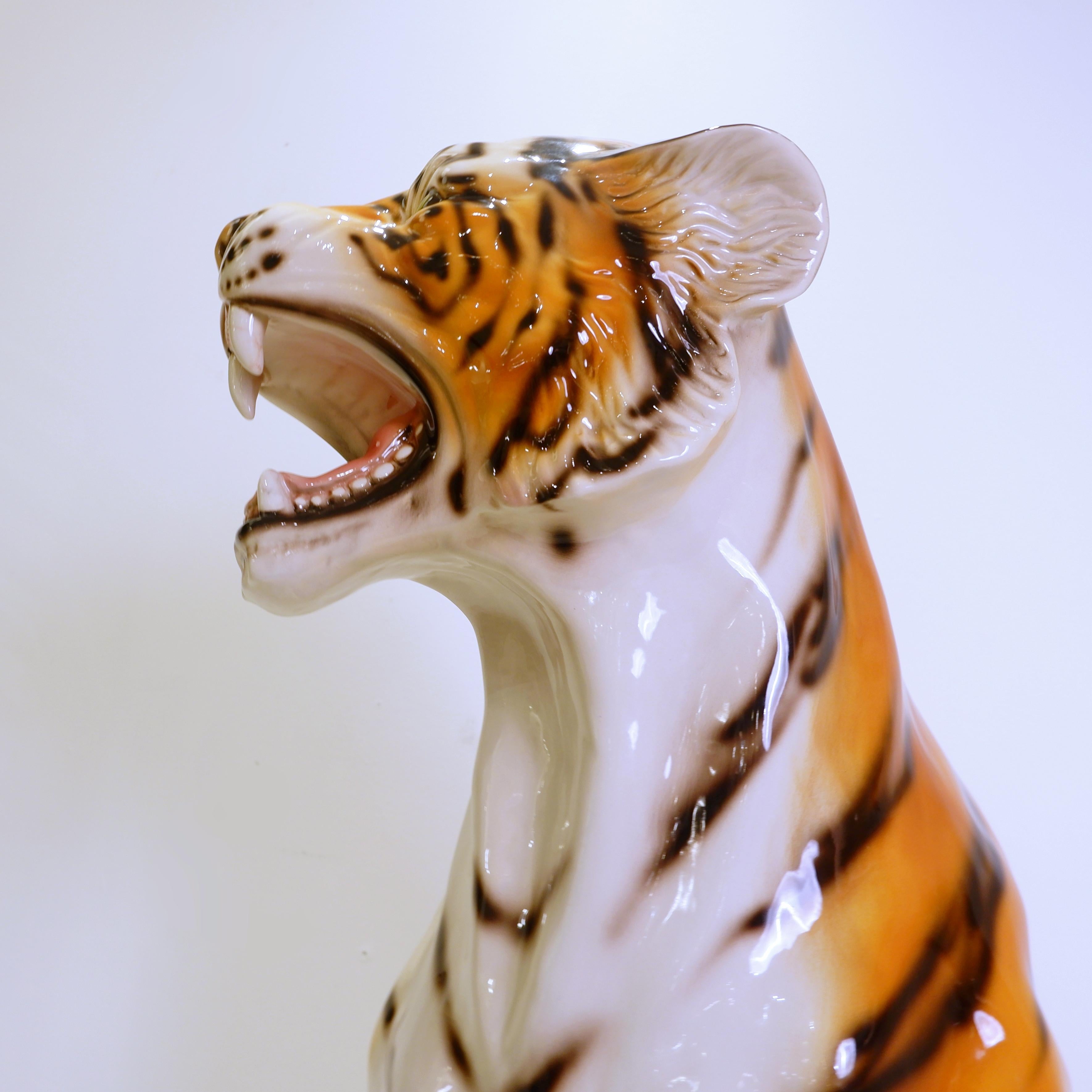 Italienischer Keramik-Tiger - 21. im Angebot 3