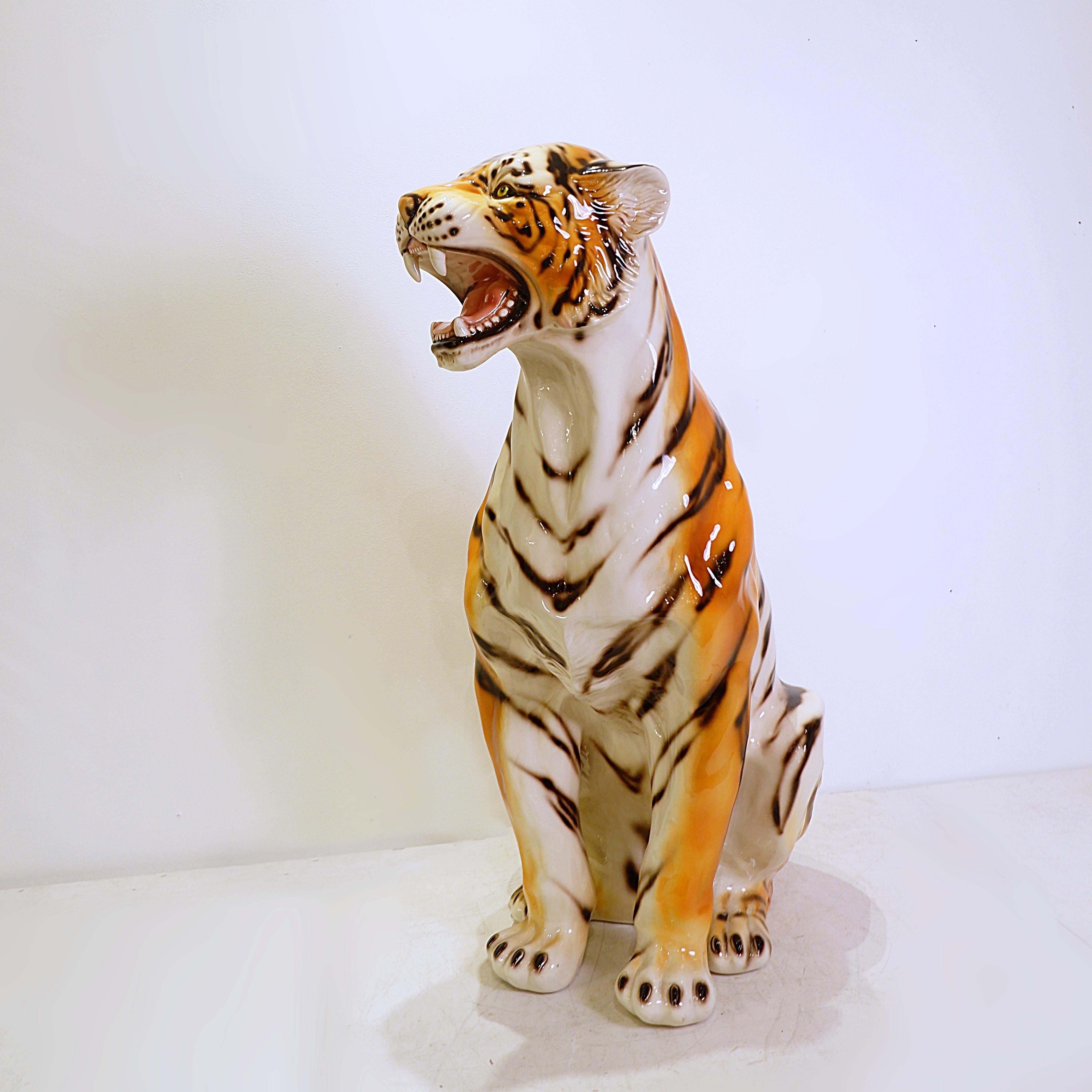 Italienischer Keramik-Tiger - 21. im Angebot 4