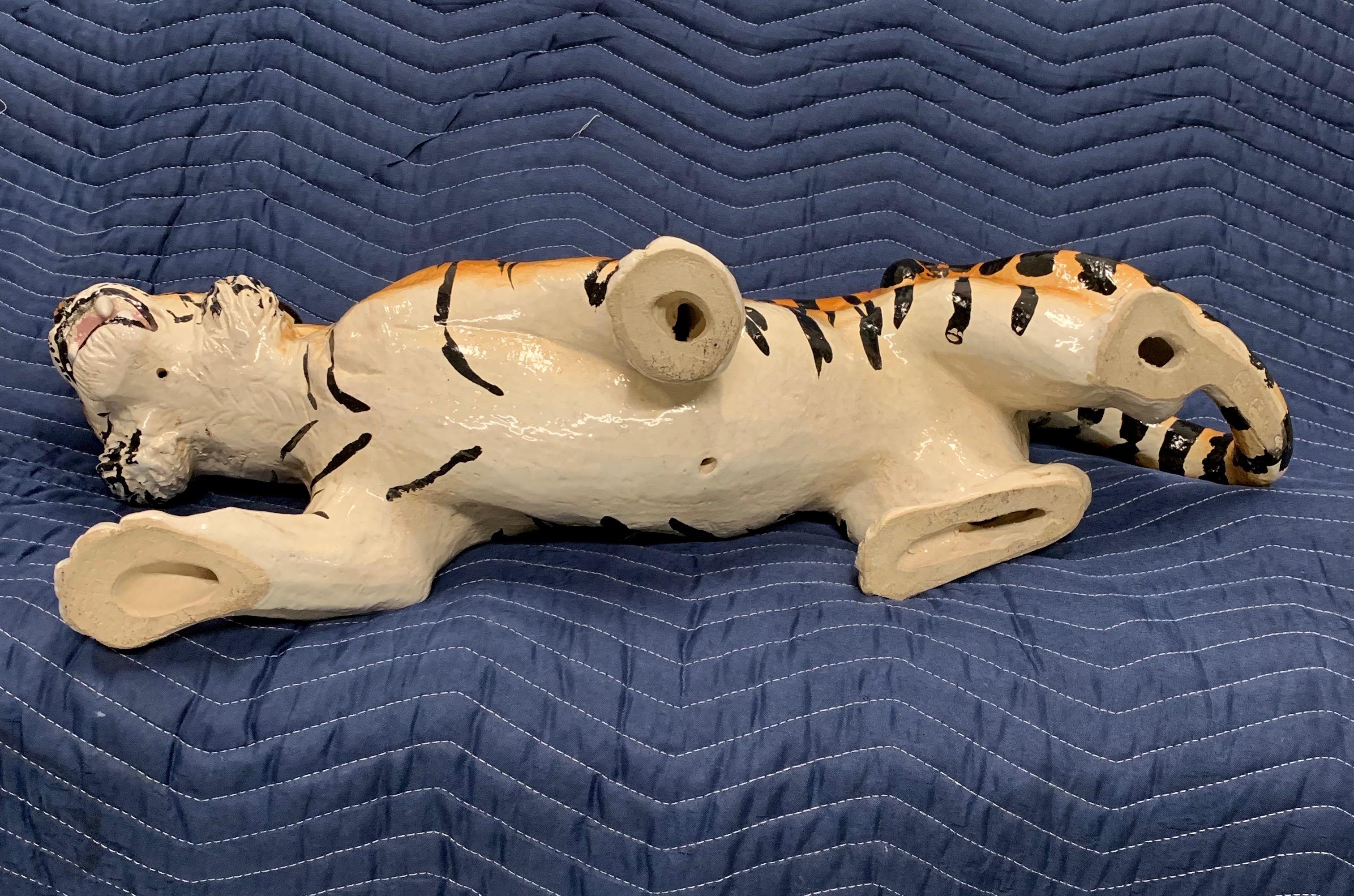 Tigre en céramique italienne du style Midcentury Bon état à Philadelphia, PA