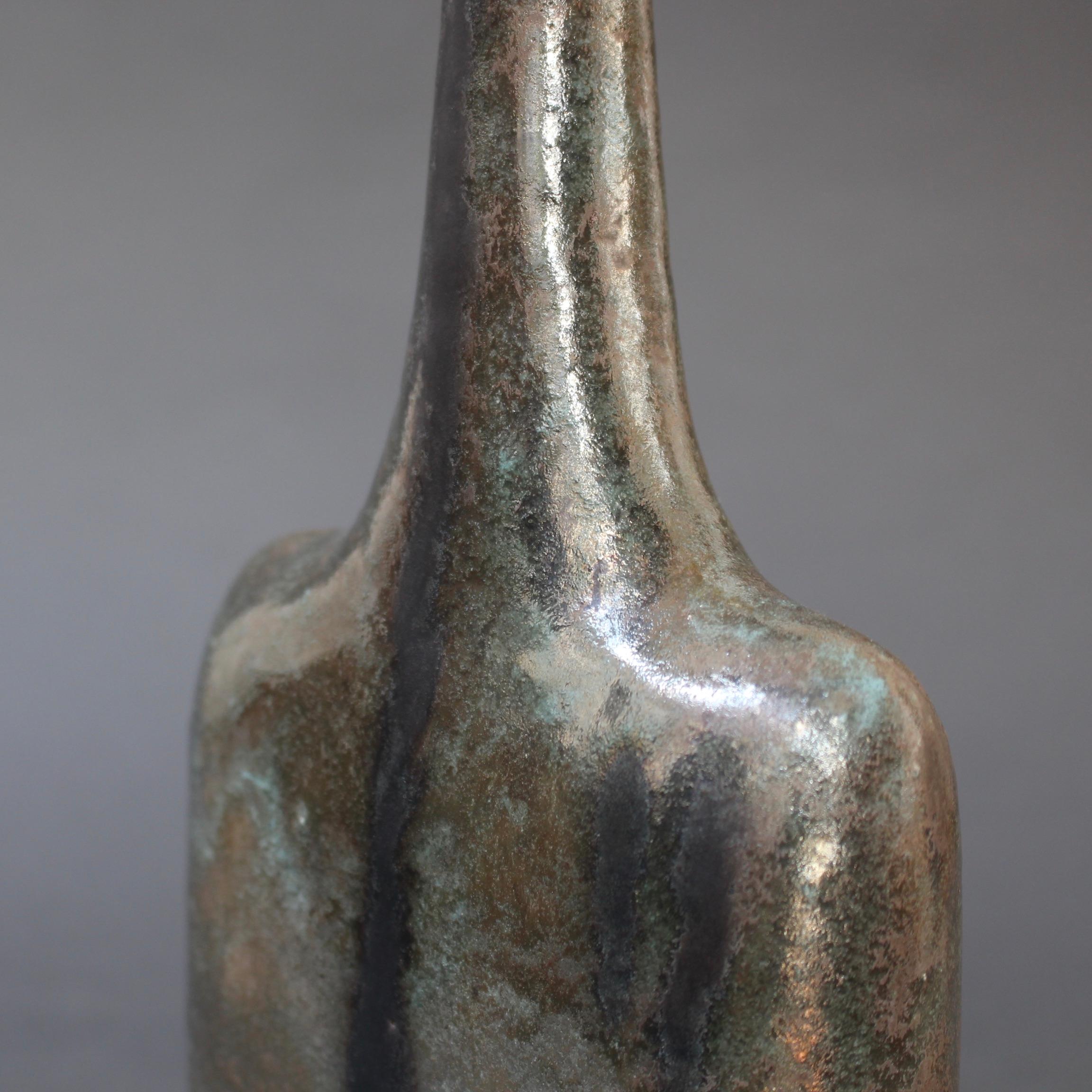 Italian Ceramic Vase by Bruno Gambone 'circa 1980s' For Sale 8