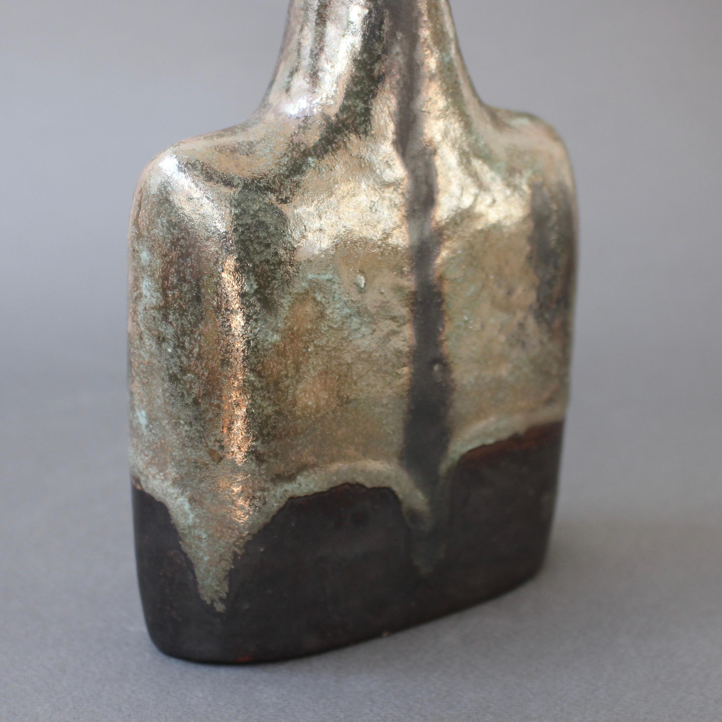 Italian Ceramic Vase by Bruno Gambone 'circa 1980s' For Sale 5