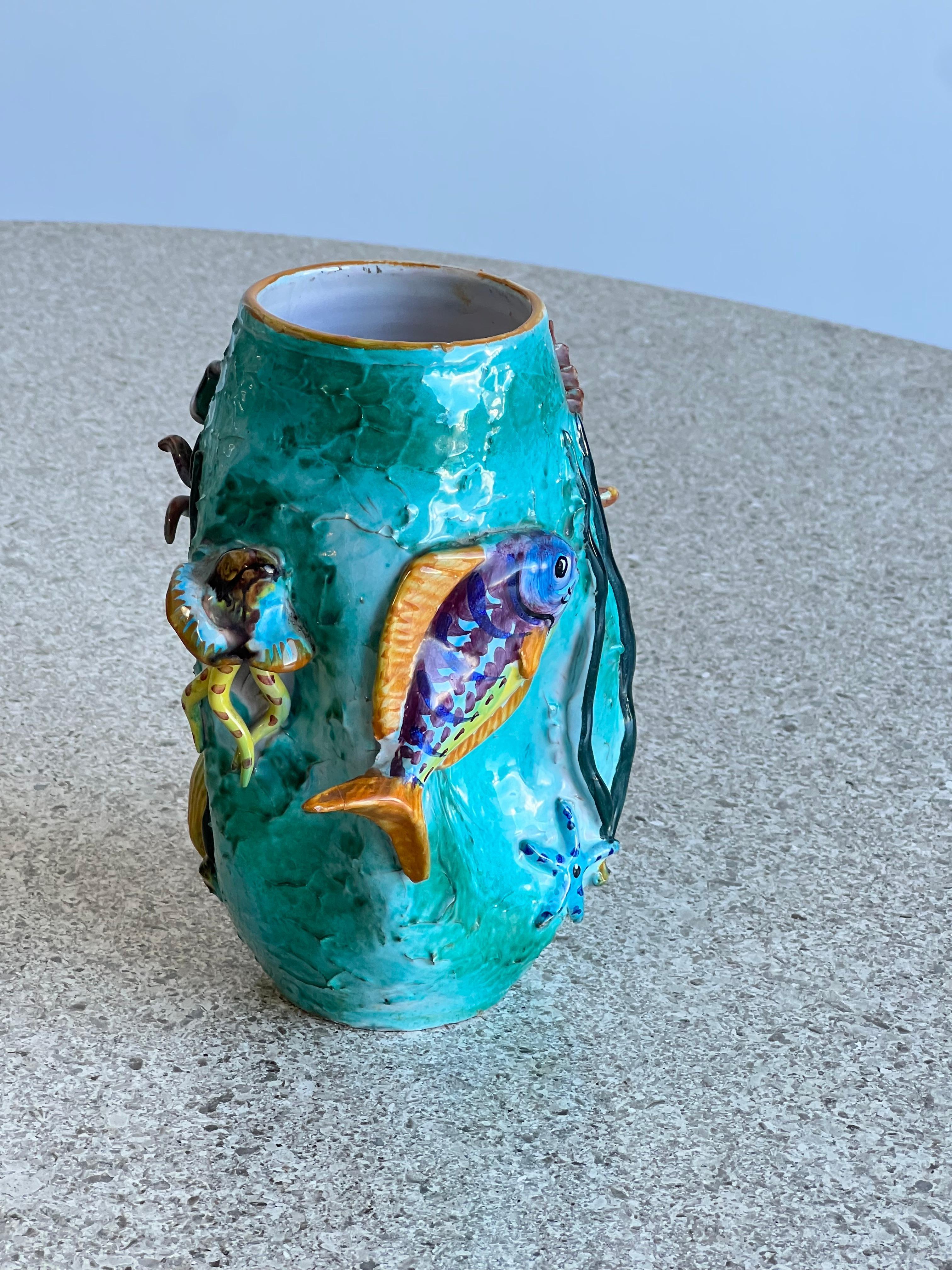 Italian Ceramic Vase by Ravello  In Good Condition In Byron Bay, NSW