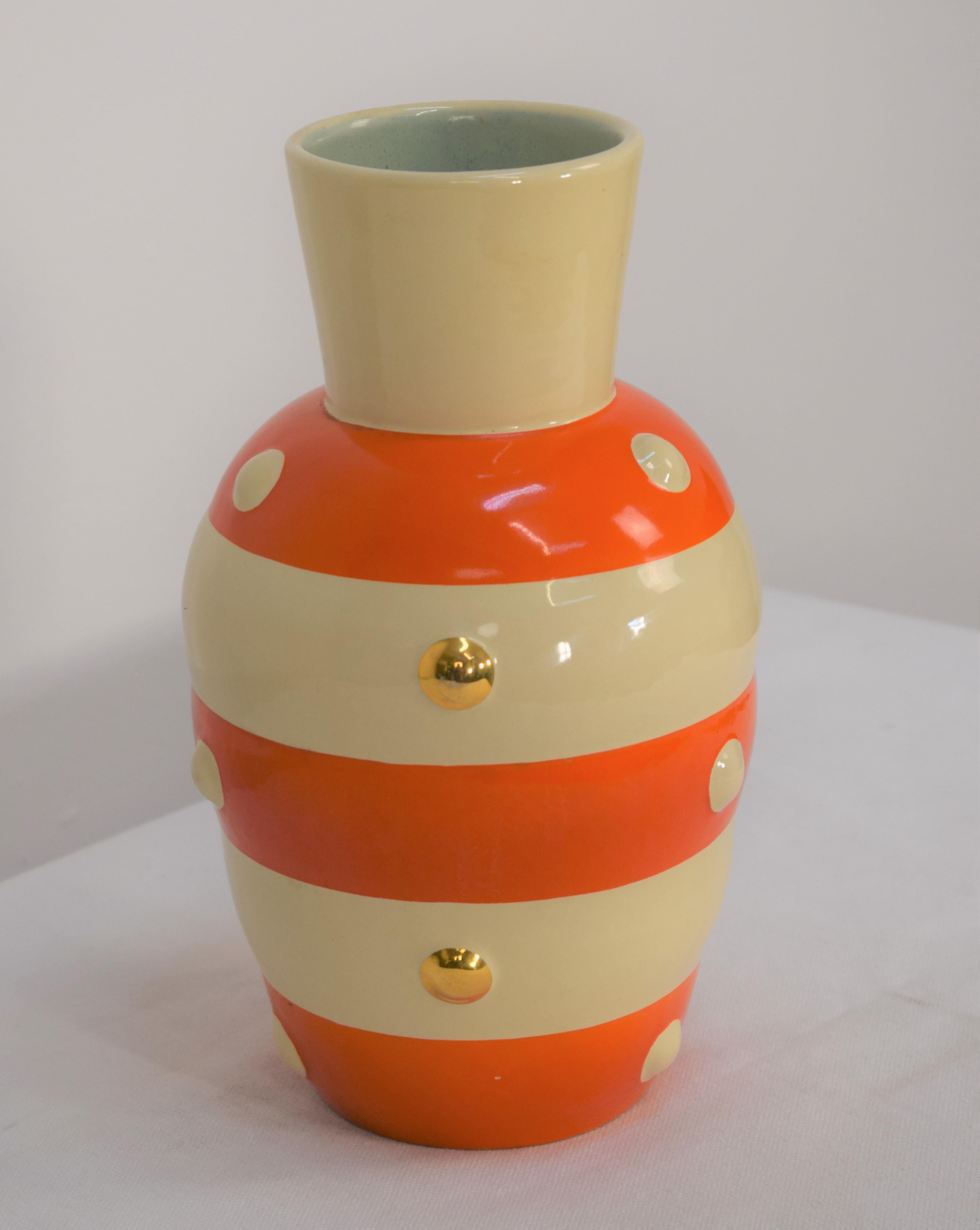 Italian Ceramic Vase by Rometti Umbertide, 1940s 3