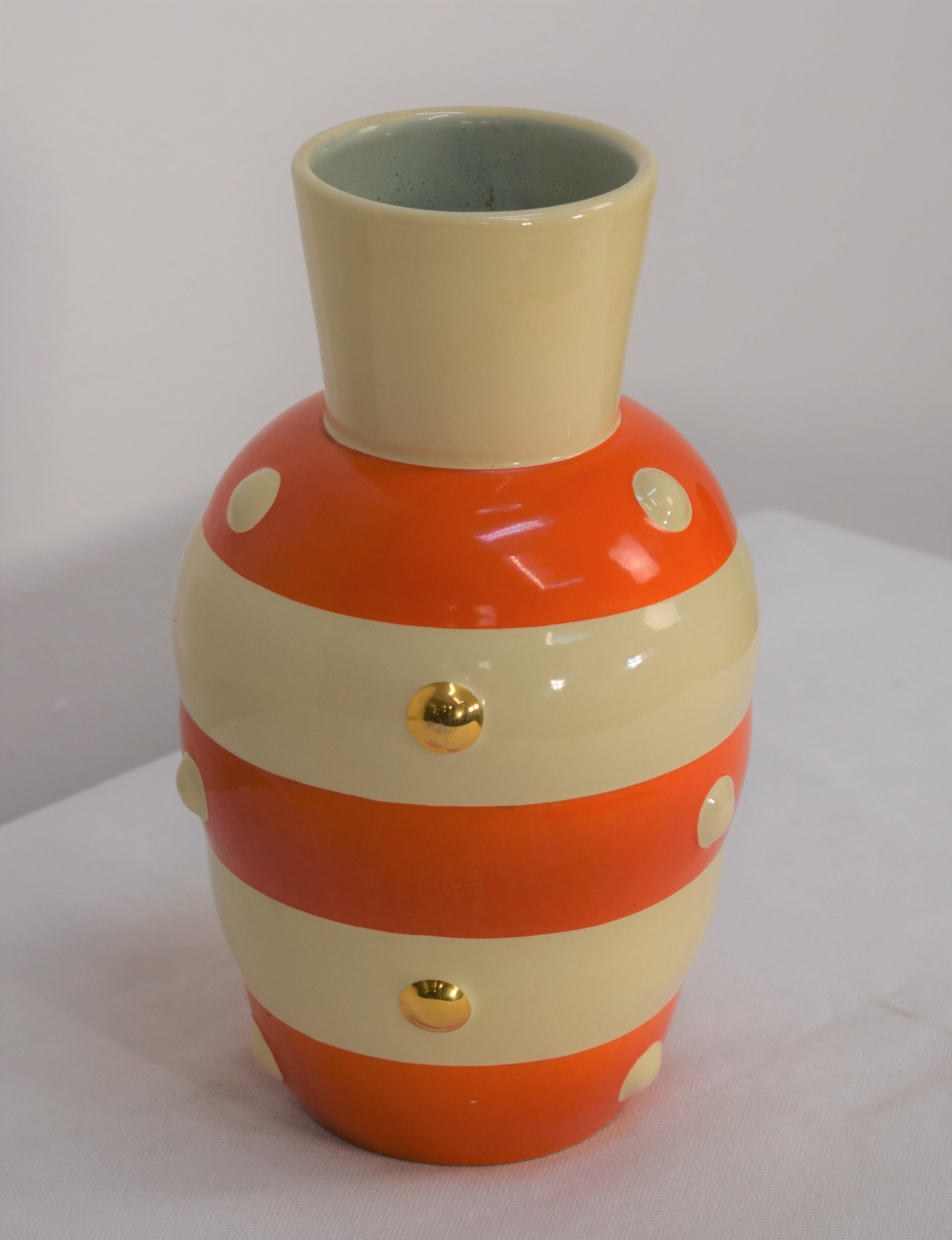 Italian Ceramic Vase by Rometti Umbertide, 1940s 4