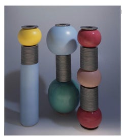 Italian Ceramic Vase Collection Africa by Martine Bedin for Superego Editions
