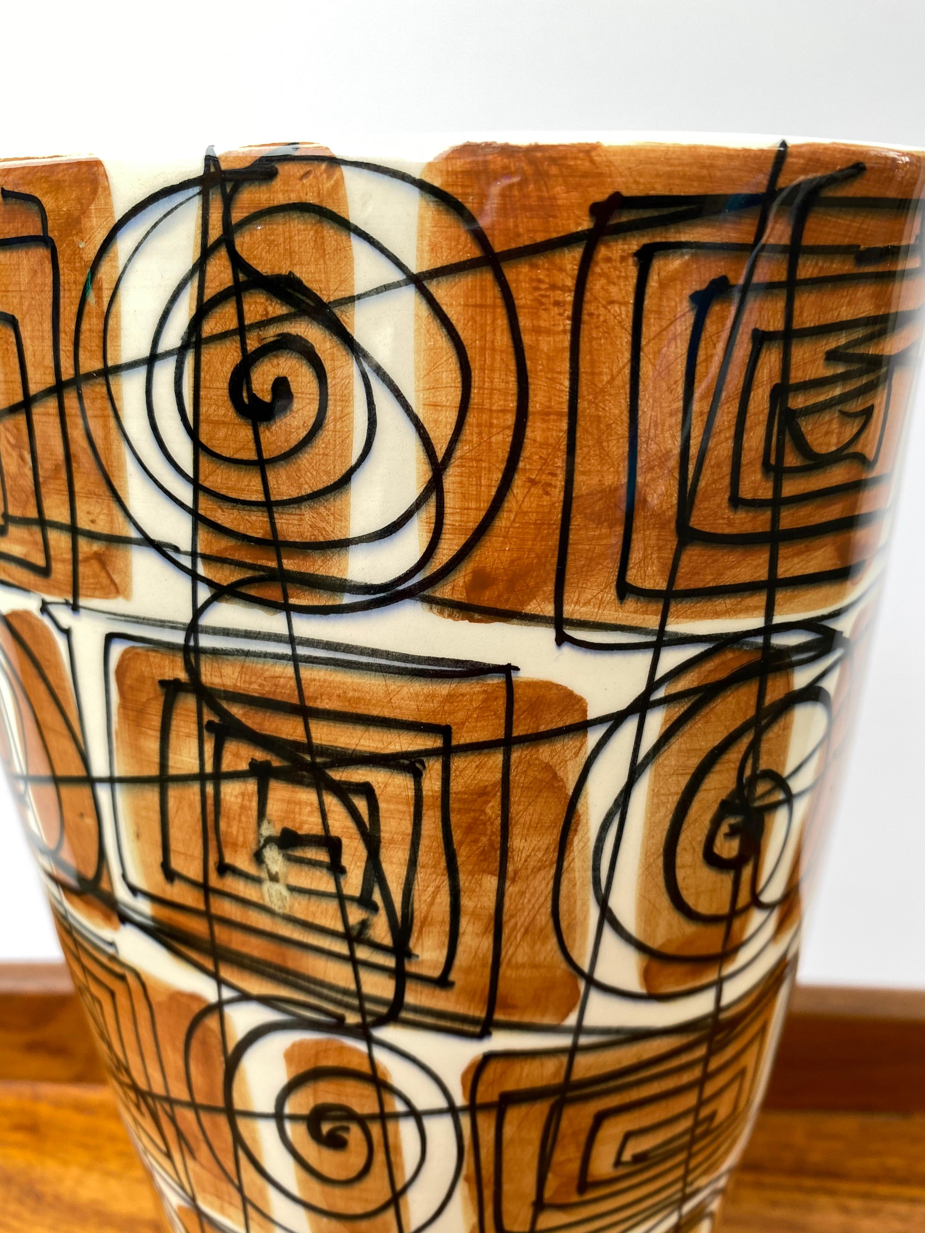 Mid-Century Modern Italian Ceramic Vase for Raymor
