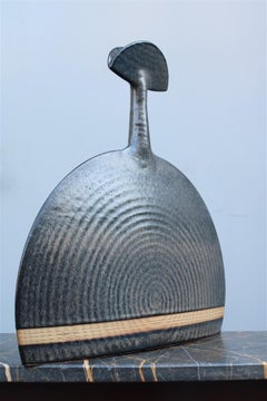 Italian Ceramic Vase from 1990  by the Master of the Furnace Giancarlo Scapin