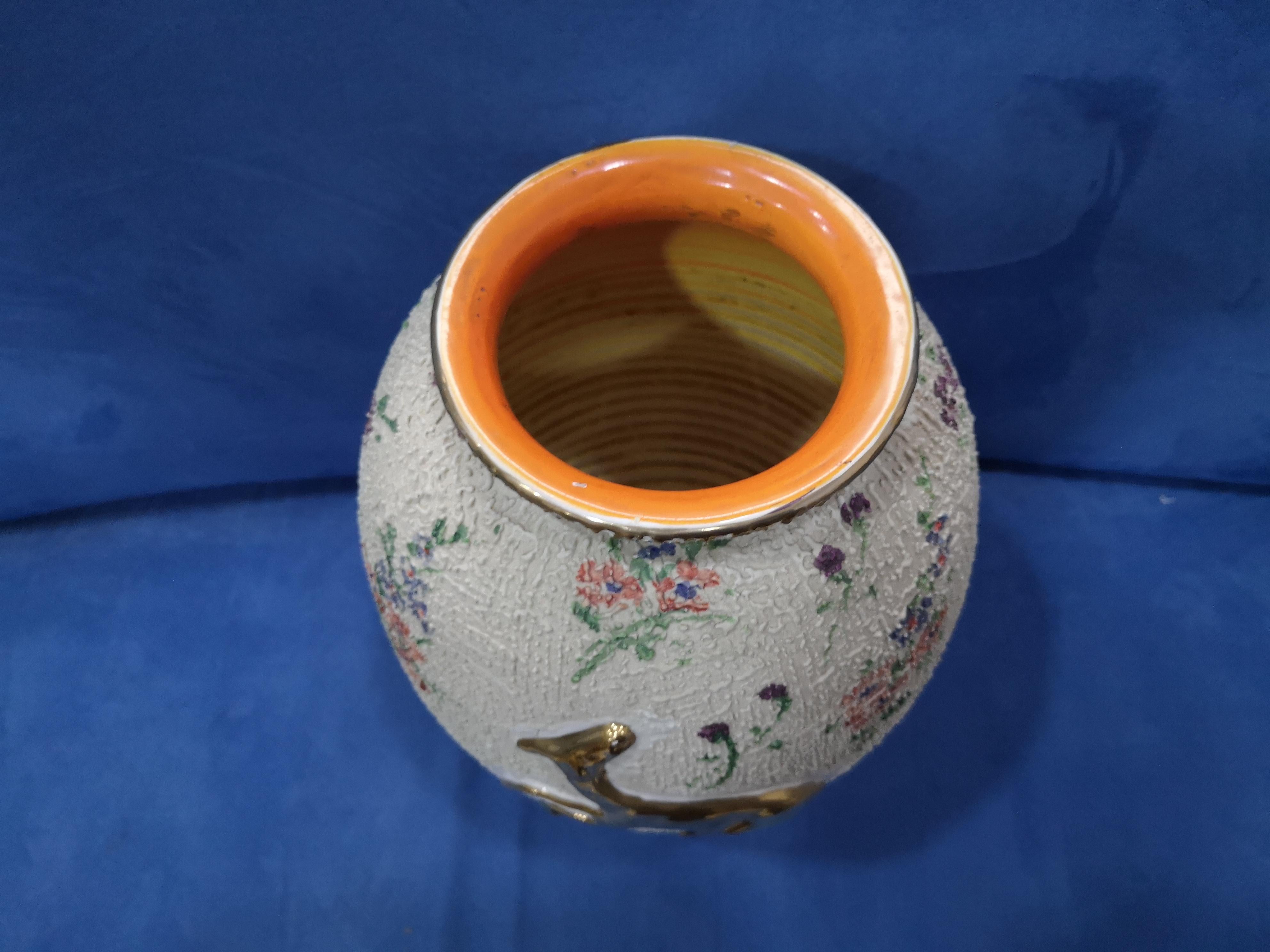 Italian ceramic vase H cm 36 - 1950s Adolfo Brunelli - Faci -Civita Castellana 4