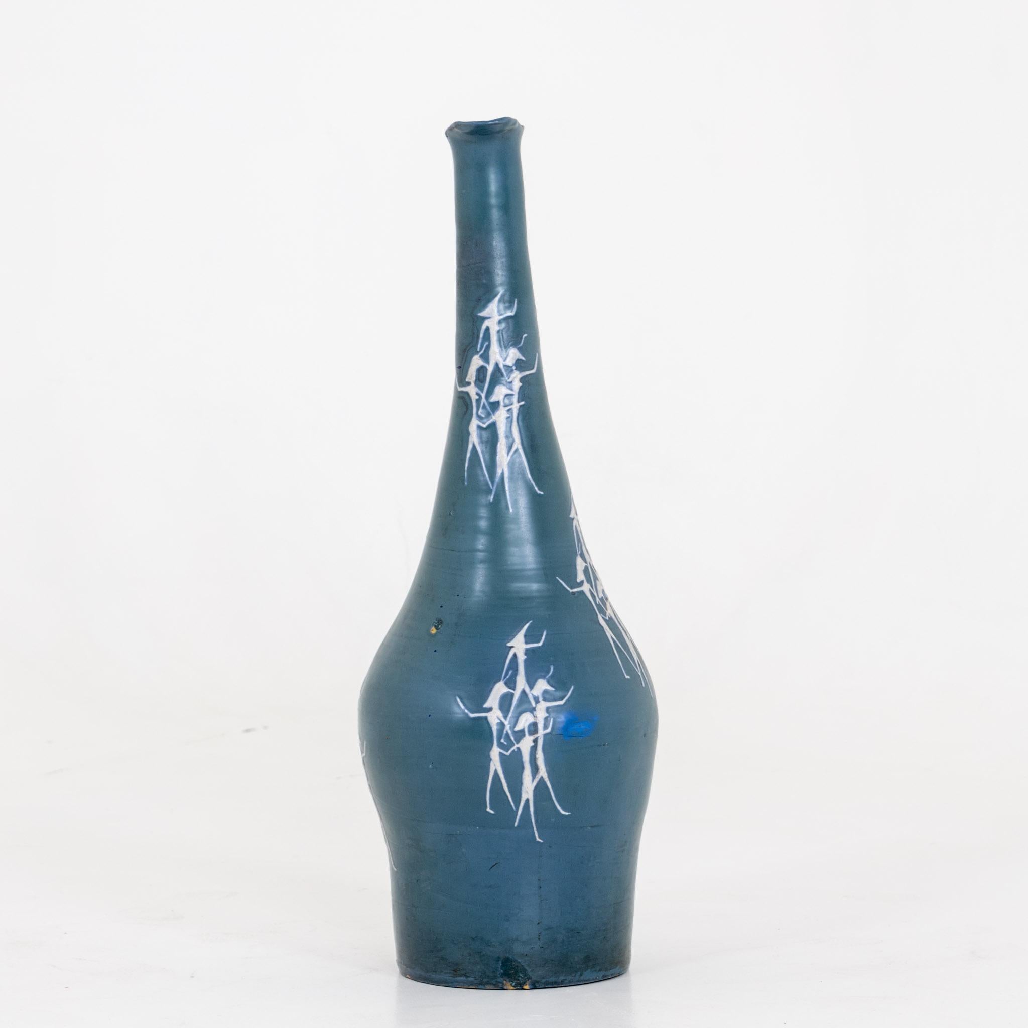 Italian Ceramic Vase, Mid-20th Century In Good Condition For Sale In Greding, DE