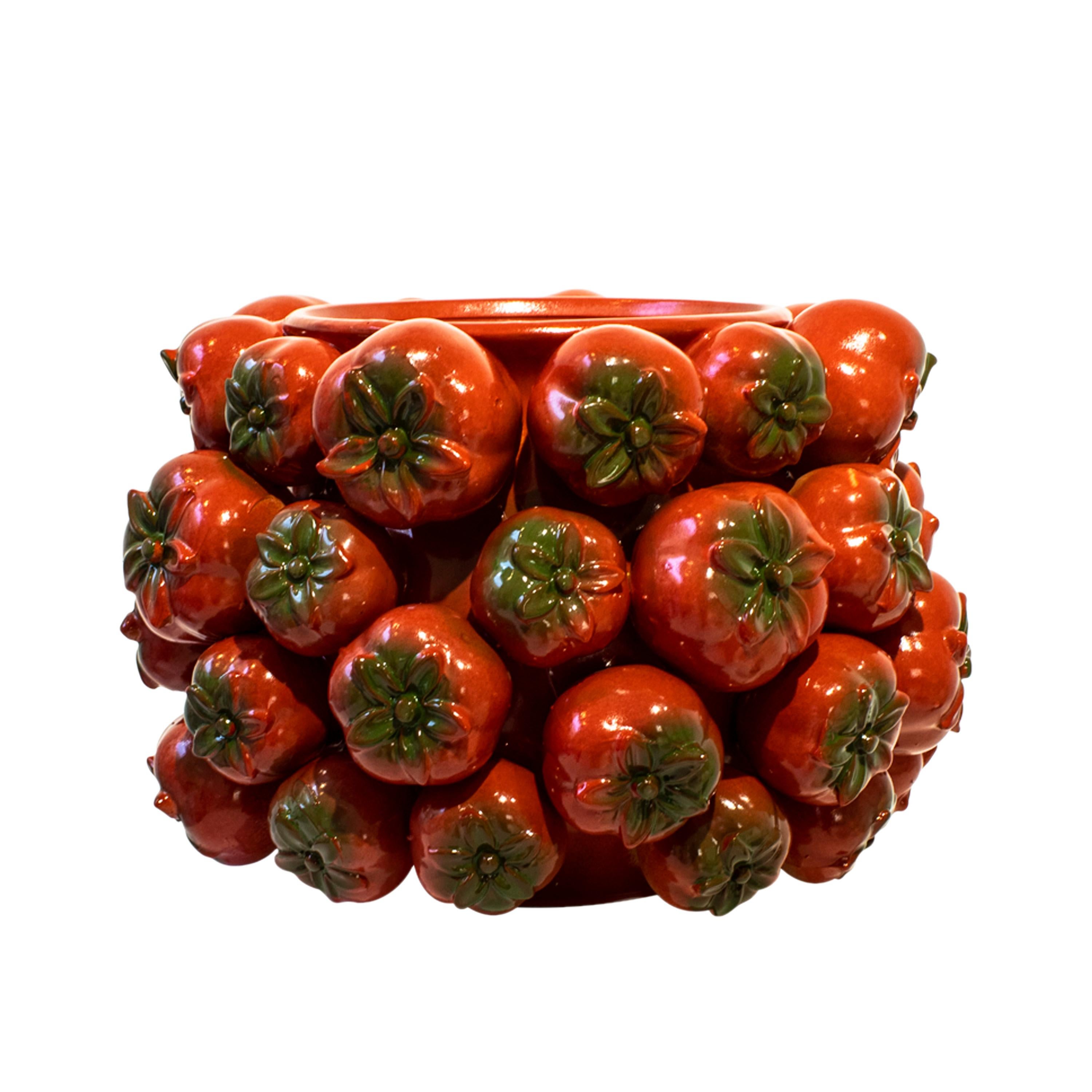 Vase italien avec motifs de fruits, 2024 en vente