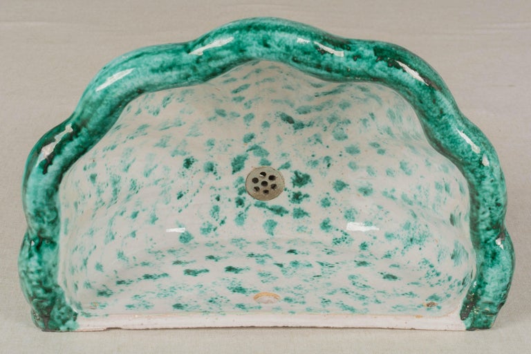 Italian Ceramic Wall Fountain Garden Ornament For Sale at 1stDibs