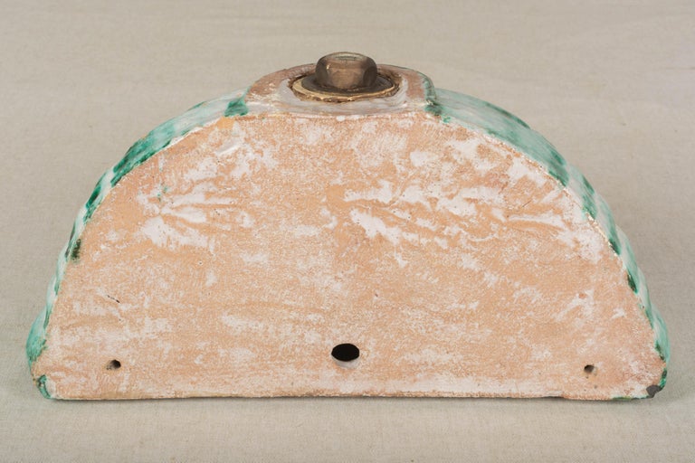 Italian Ceramic Wall Fountain Garden Ornament For Sale at 1stDibs