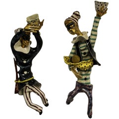 Italian Ceramic Wall Sconces by Otello Rosa for San Polo, Venenzia