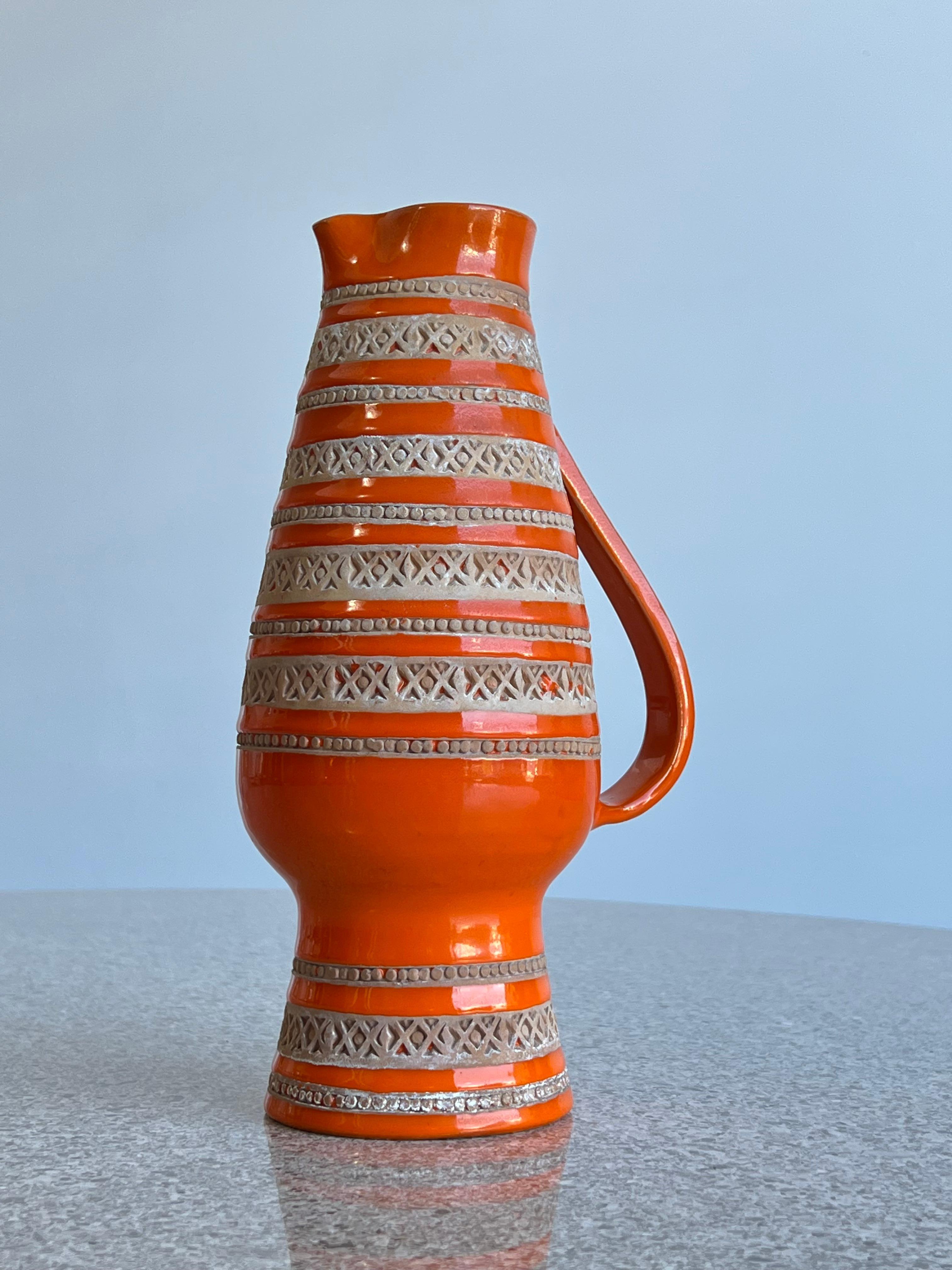 Mid-Century Modern Italian Ceramic Water Jug by Bitossi For Sale