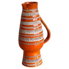 Jarra de agua de cerámica italiana de Bitossi