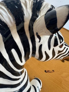 Italian Ceramic Zebra Sculpture by the Townsends - 1981