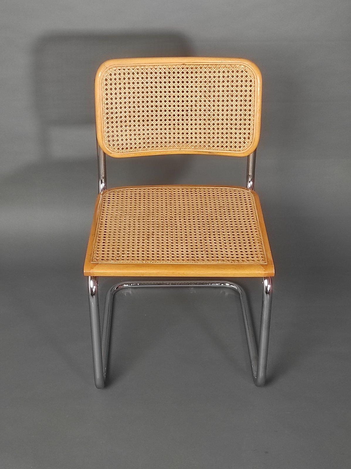 Mid-20th Century Italian Cesca Chair 1952 After Marcel Breuer For Sale