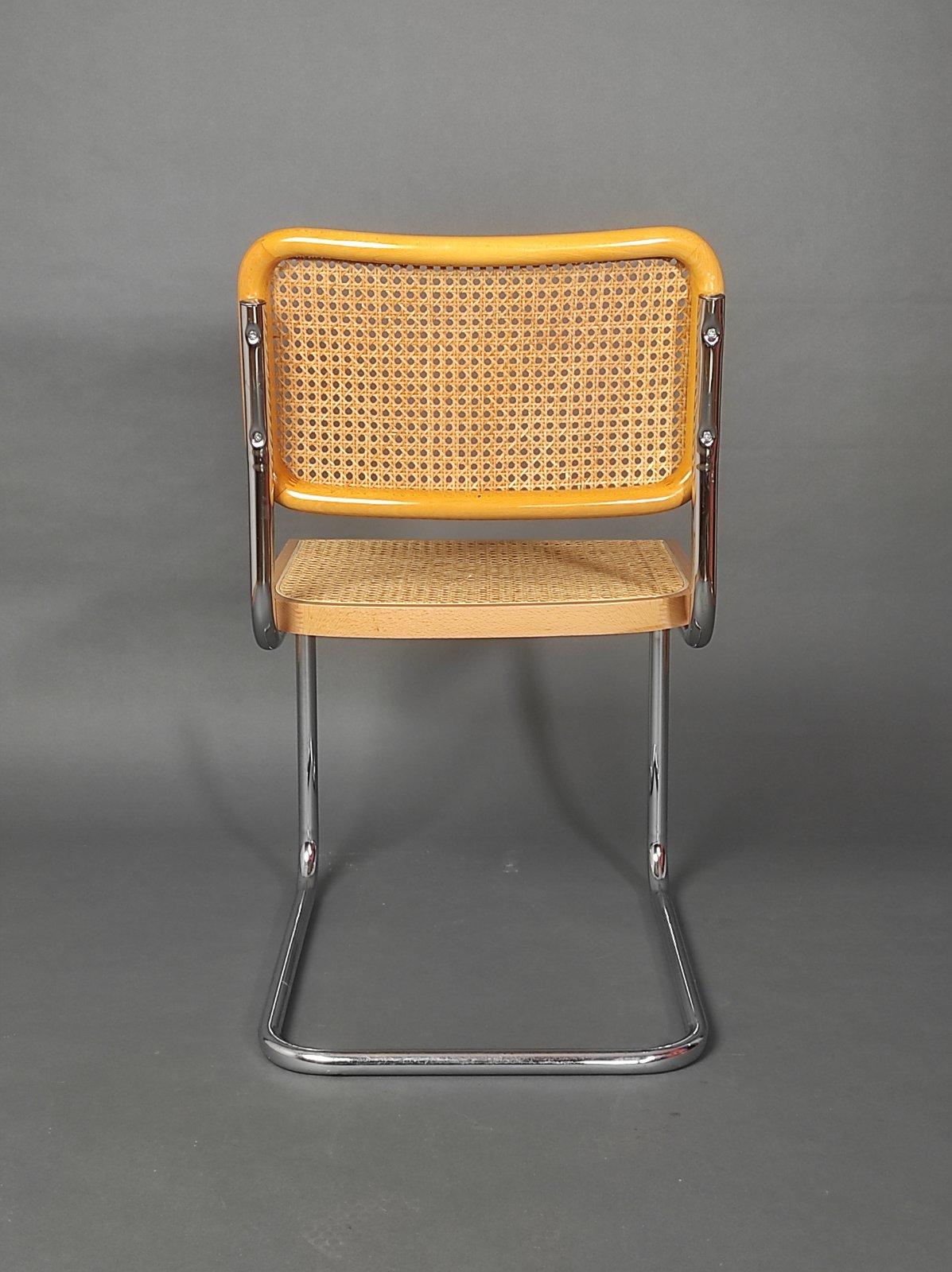 Cane Italian Cesca Chair 1952 After Marcel Breuer For Sale