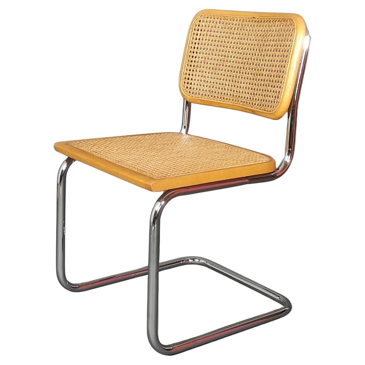 Italian Cesca Chair 1952 After Marcel Breuer For Sale