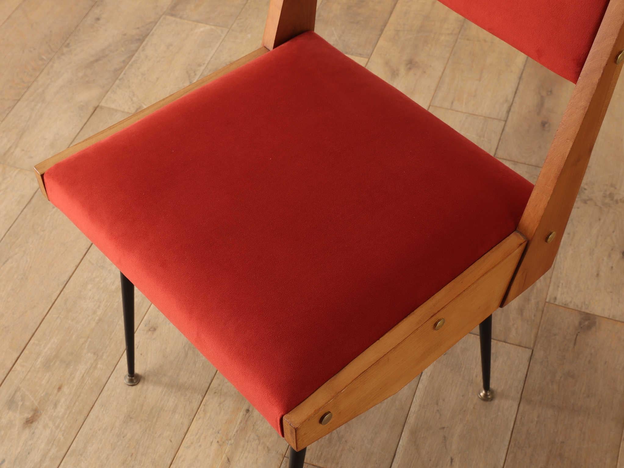 Metal Italian Chair 1960's For Sale