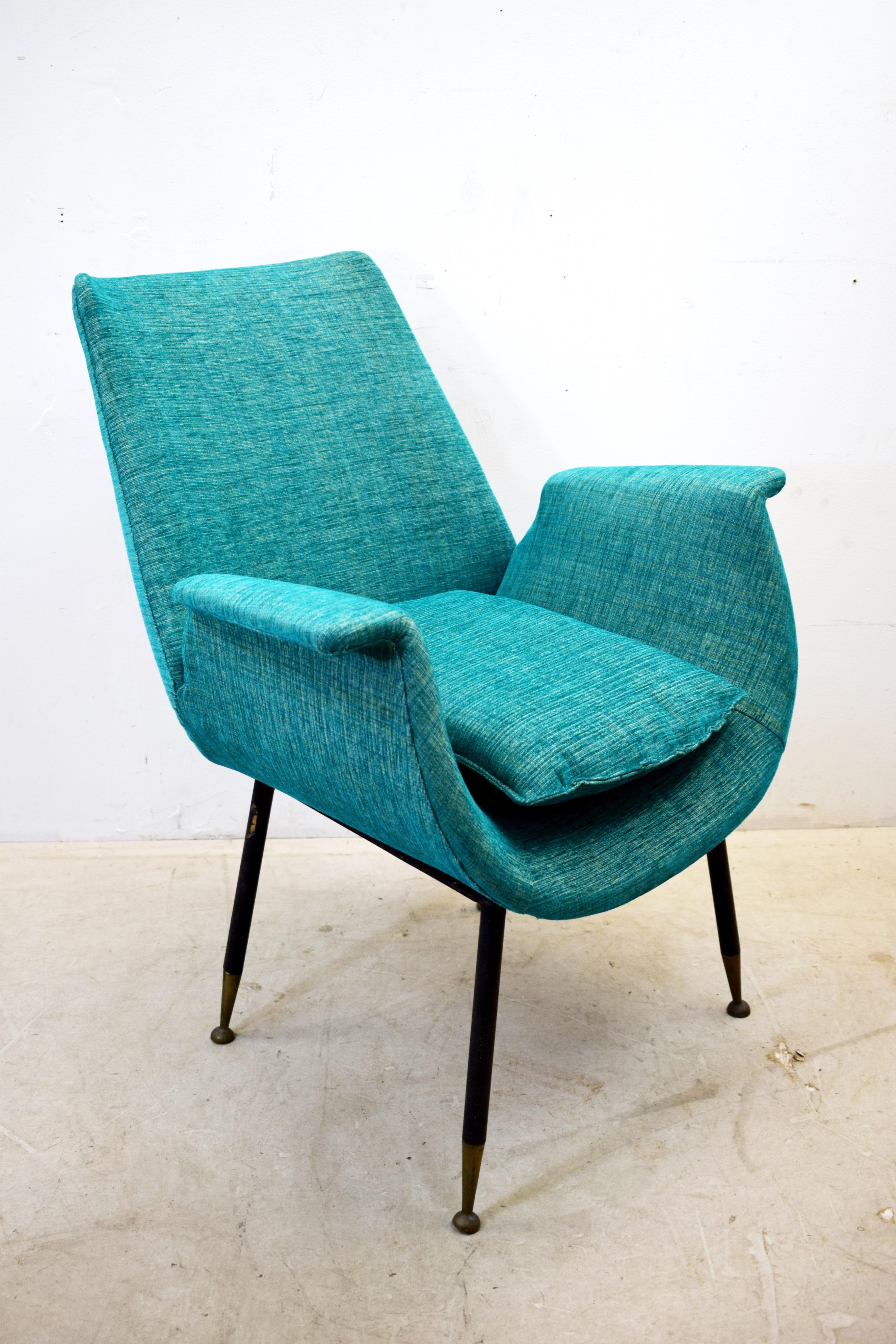 Mid-Century Modern Italian Chair by Gastone Rinaldi, 1950s For Sale