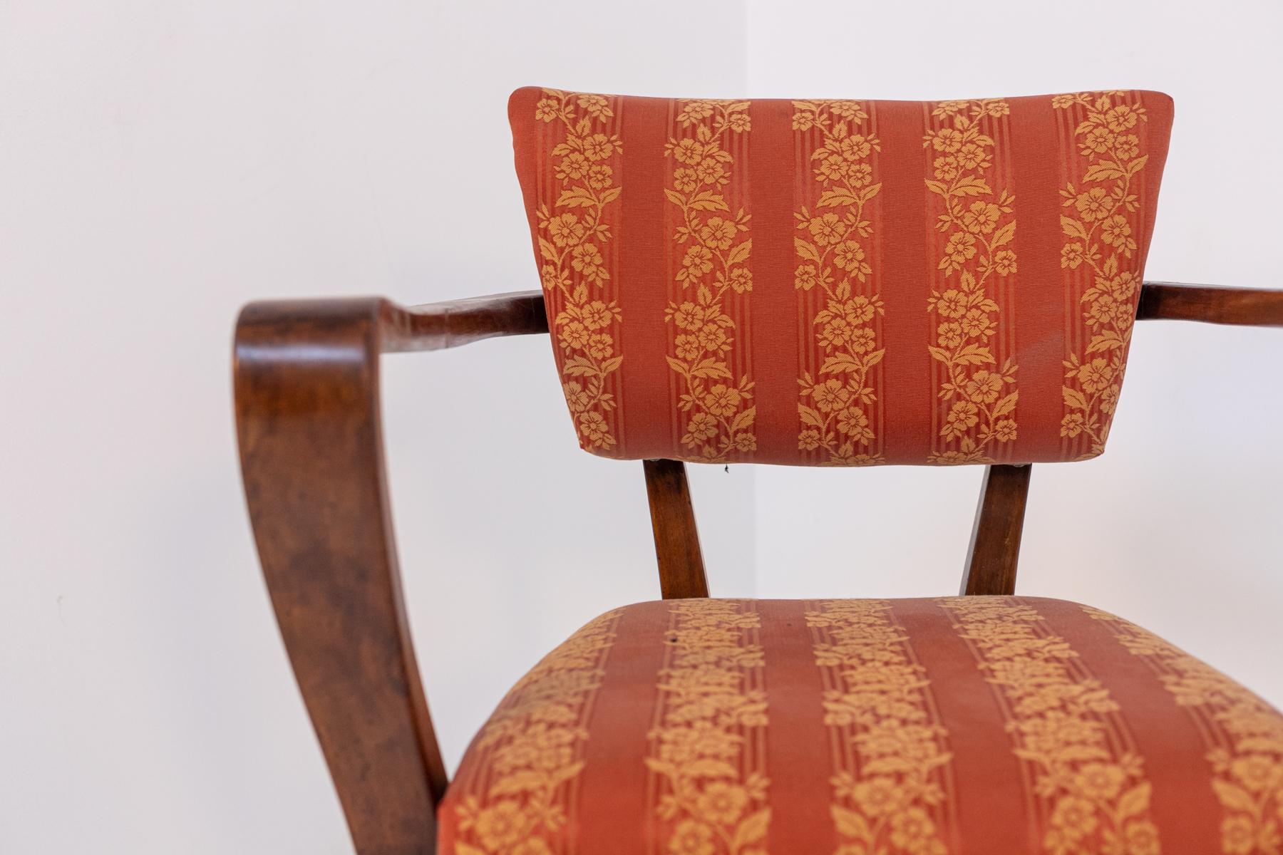 Wood Italian Chair designed by Gio Ponti for Gastone Rinaldi, Published