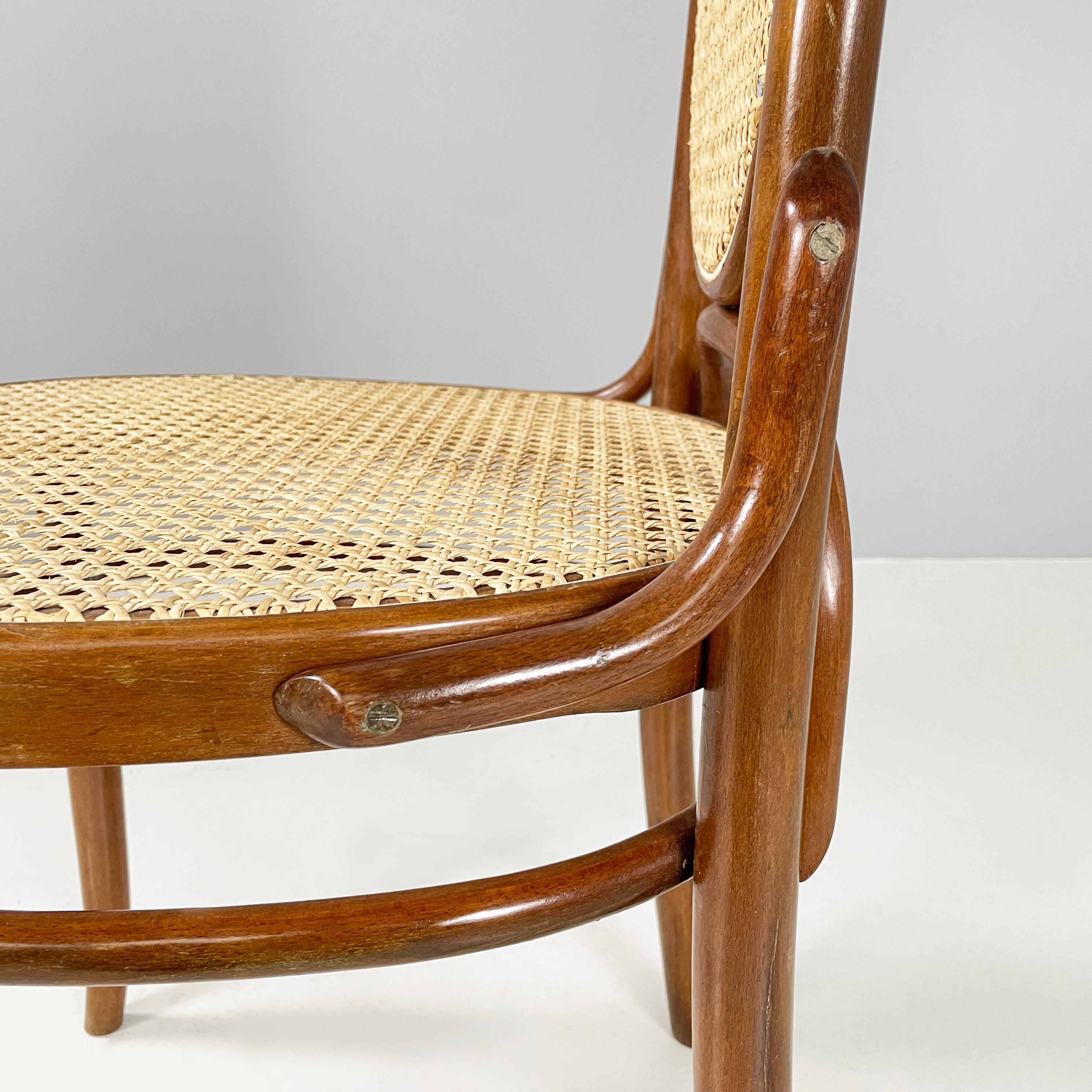 Italian Chair in straw and wood, 1900-1950s For Sale 8