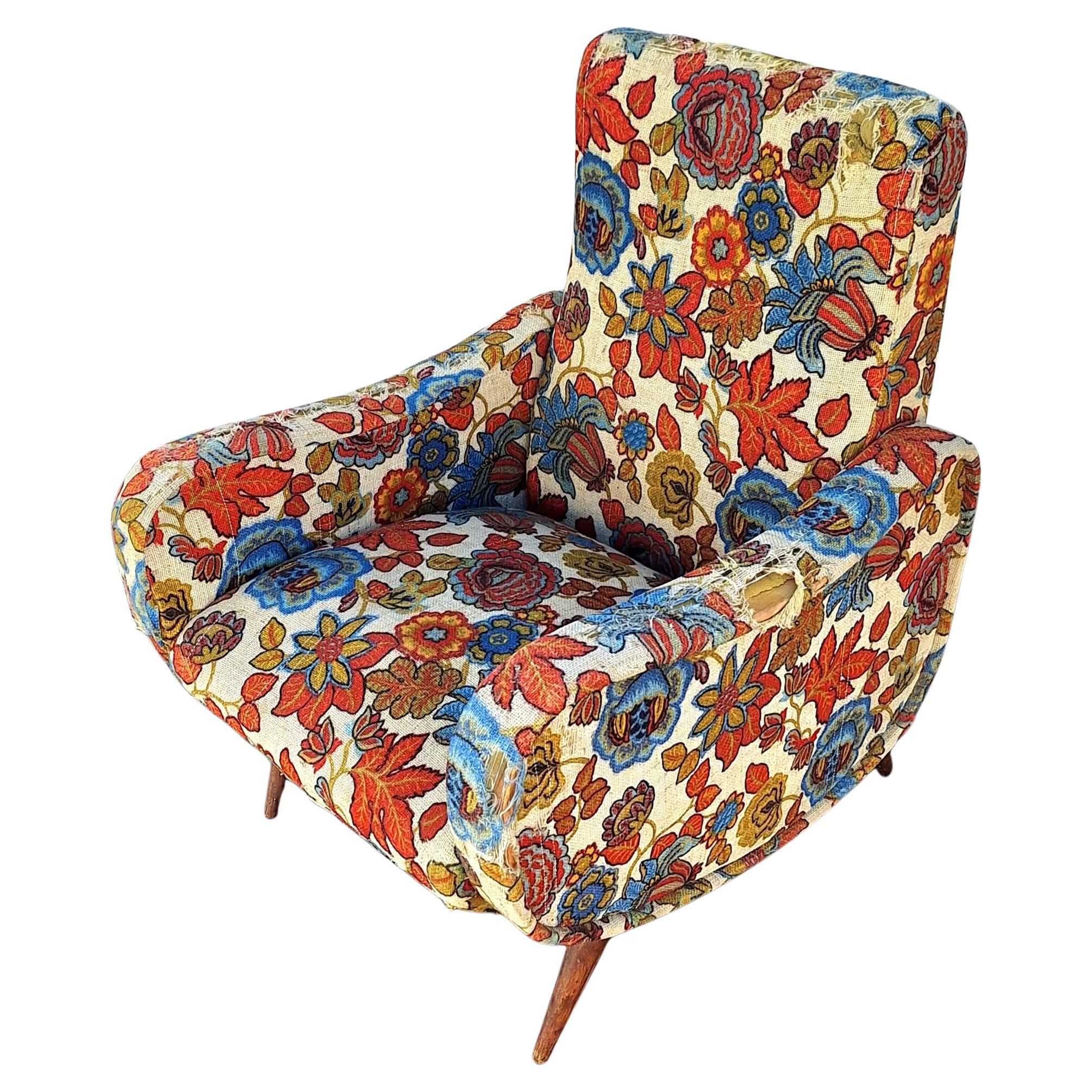 Italian Chair in Style of Marco Zanussi For Sale